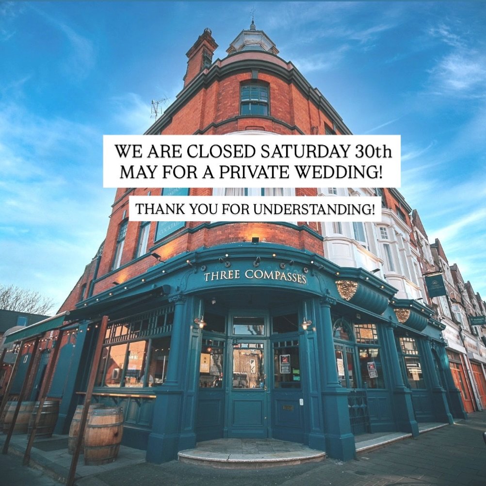 UPDATE ON CHAMPIONSHIP LEAGUE!

This Saturday, we are closed to the public for a private wedding therefore not showing the match!

Thank you for your understanding!

Check out our offers and deals on our website, link in bio 🔗

#pub #hornsey #northl