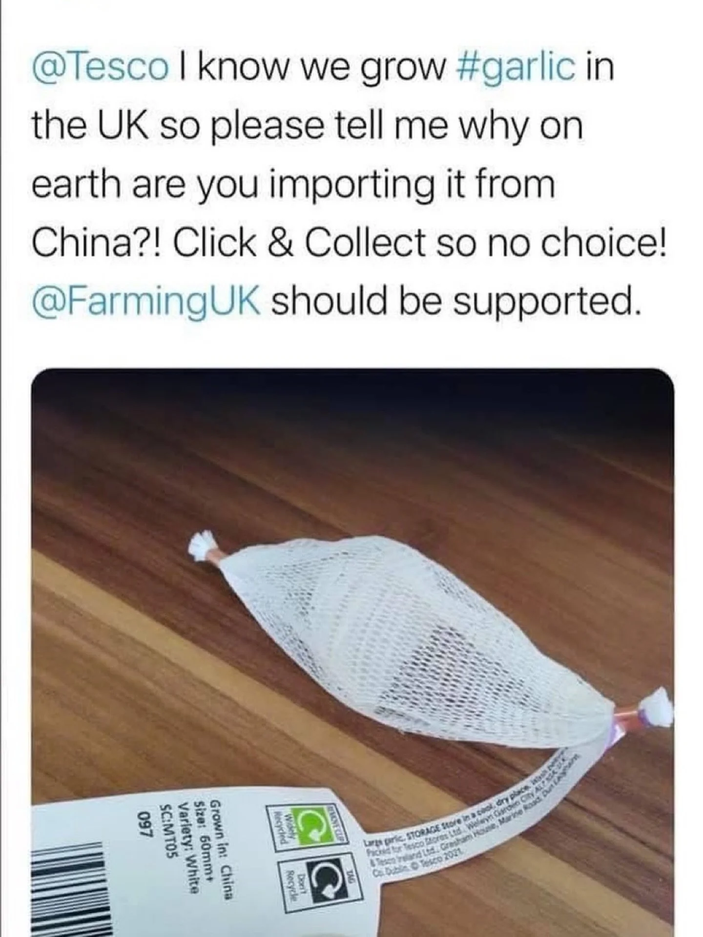 Get @reshare_app &bull; @farming.uk ❗️ Supermarkets need to back British growers! 🇬🇧 🧄