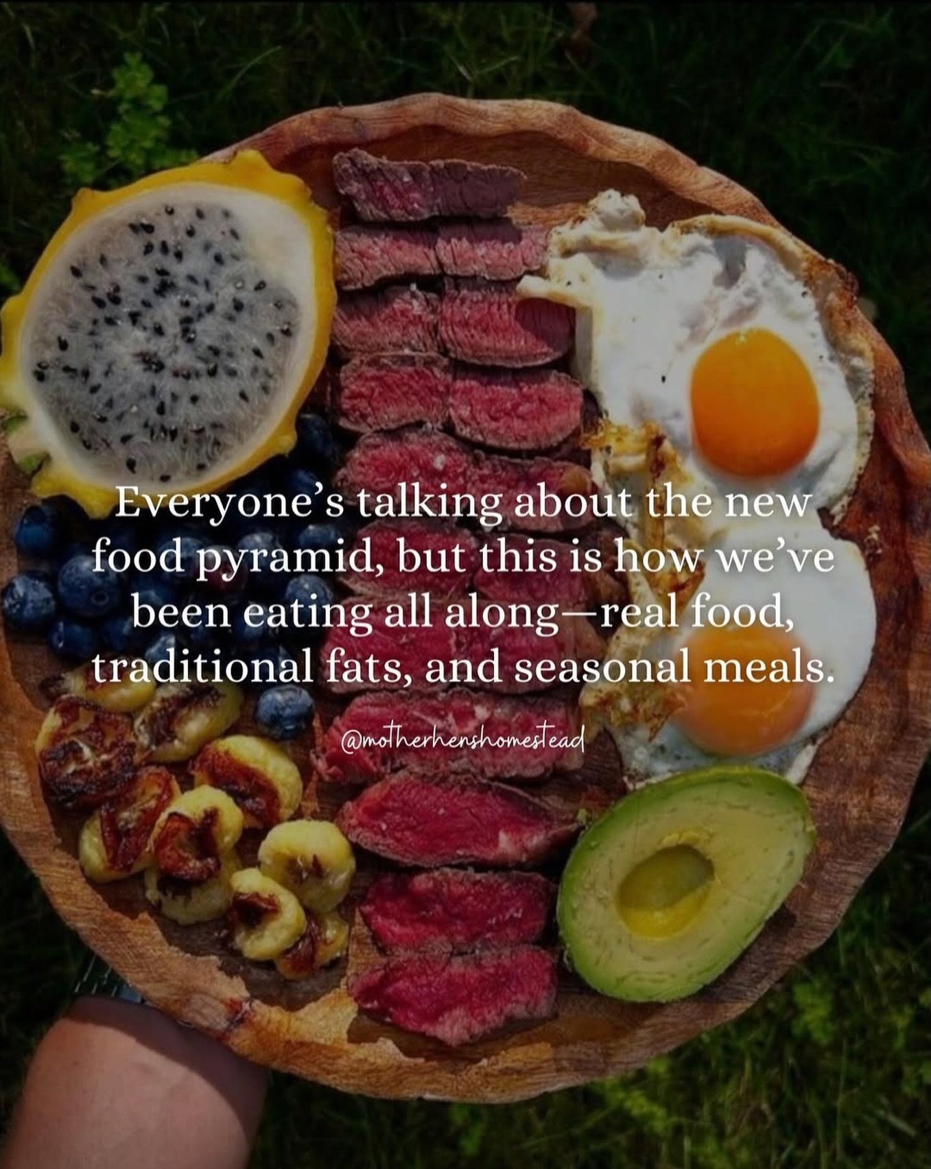 Get @reshare_app &bull; @motherhenshomestead Funny how &ldquo;new&rdquo; nutrition advice looks a lot like the way I&rsquo;ve always eaten.
.
.
.
.
#homemadefood #cookfromscratch #homemaker #healthyeatinghabits #homecookedfood