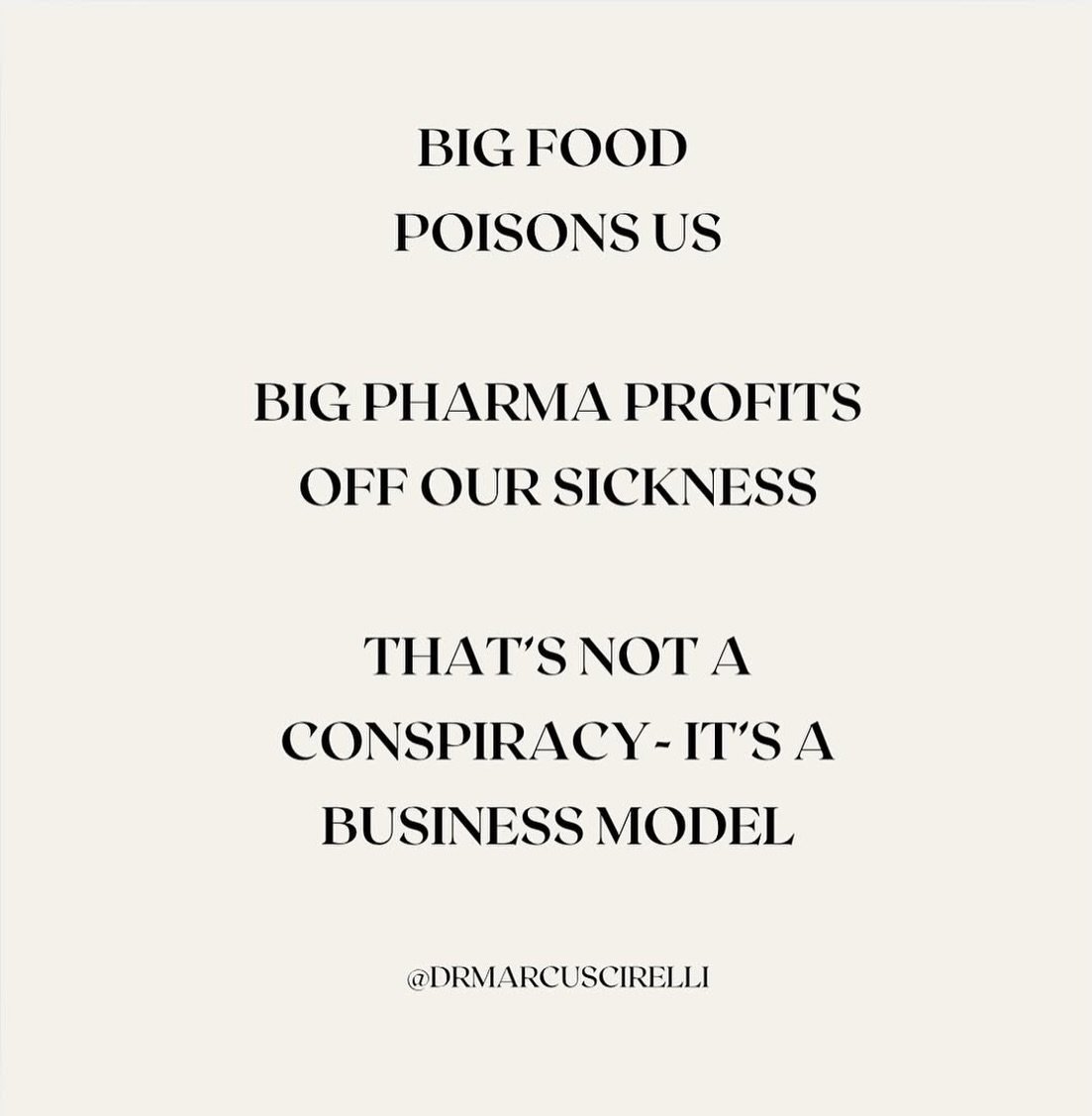 Get @reshare_app &bull; @drmarcuscirelli Ultra-processed foods filled with refined sugars, industrial seed oils, additives, and chemicals damage the gut, disrupt hormones, inflame the immune system, and wreck metabolism. Then we&rsquo;re told the sym