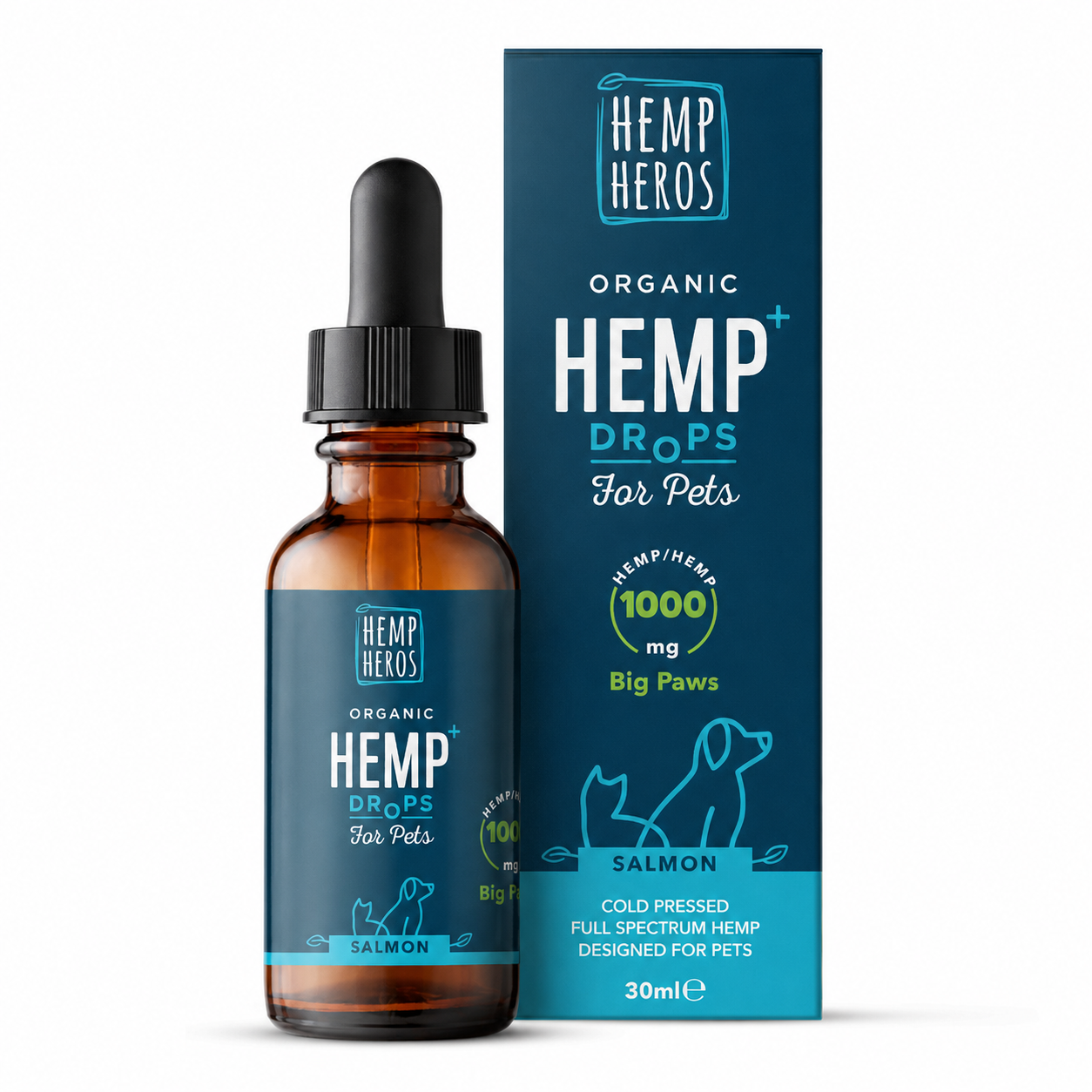 Organic Hemp Drops for Pets 1000mg (30ml)