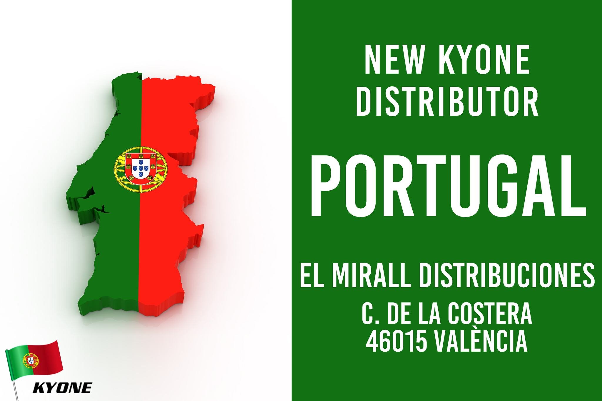 🇵🇹🇵🇹🇵🇹🇵🇹🇵🇹🇵🇹

Happy and proud to introduce our newest Kyone distributor in PORTUGAL: @elmiralldistribuciones 🤩💥

👉 Check out their website for more information: https://www.elmiralldistribuciones.com/en/

Visit our website to find your