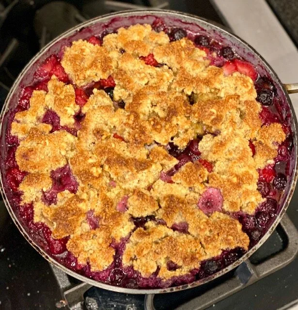 Paleo Summer Berry Cobbler