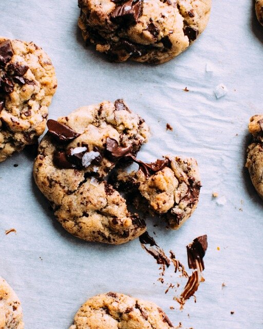 Paleo Chocolate Chip Tahini Cookies