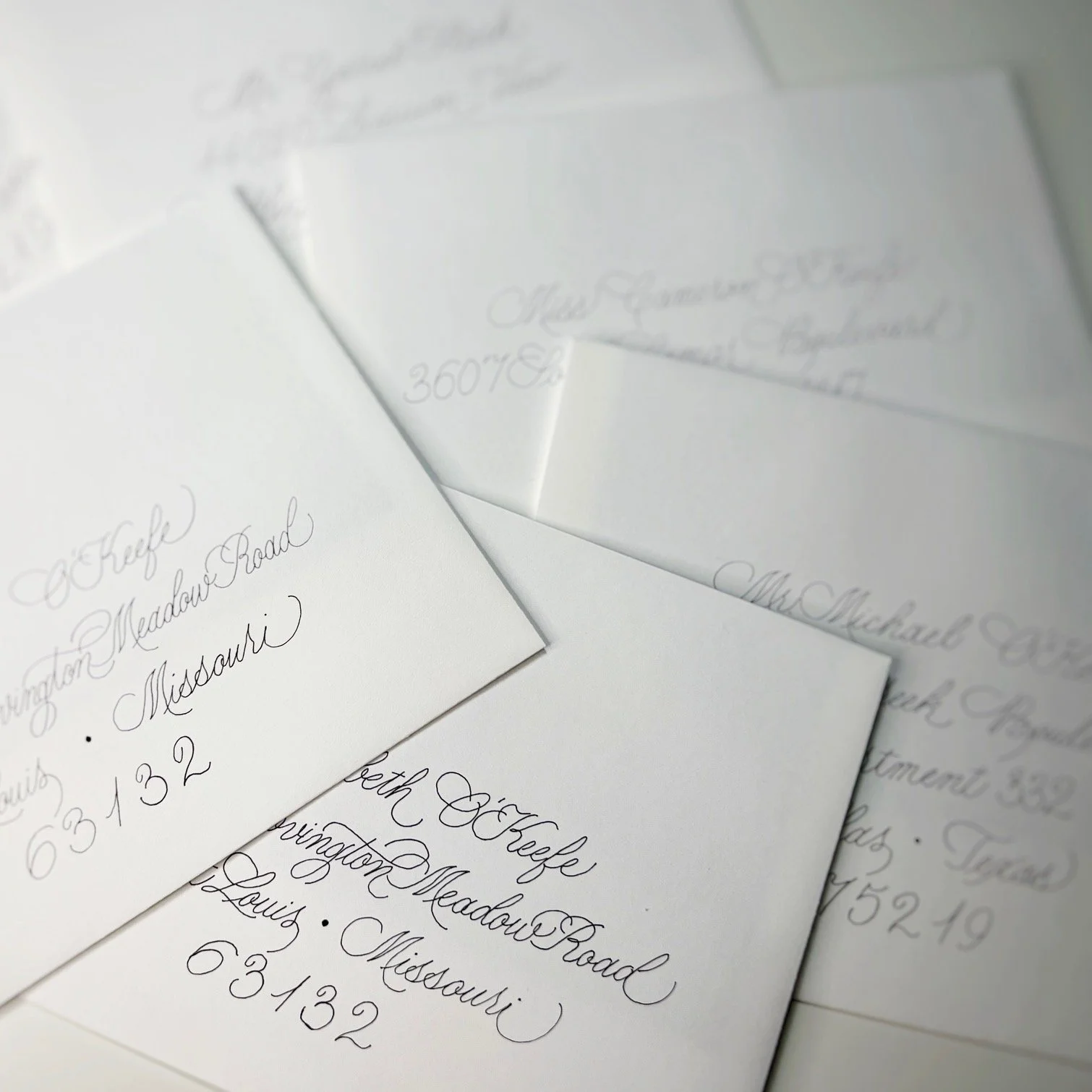 Calligraphy envelope addressing for special event