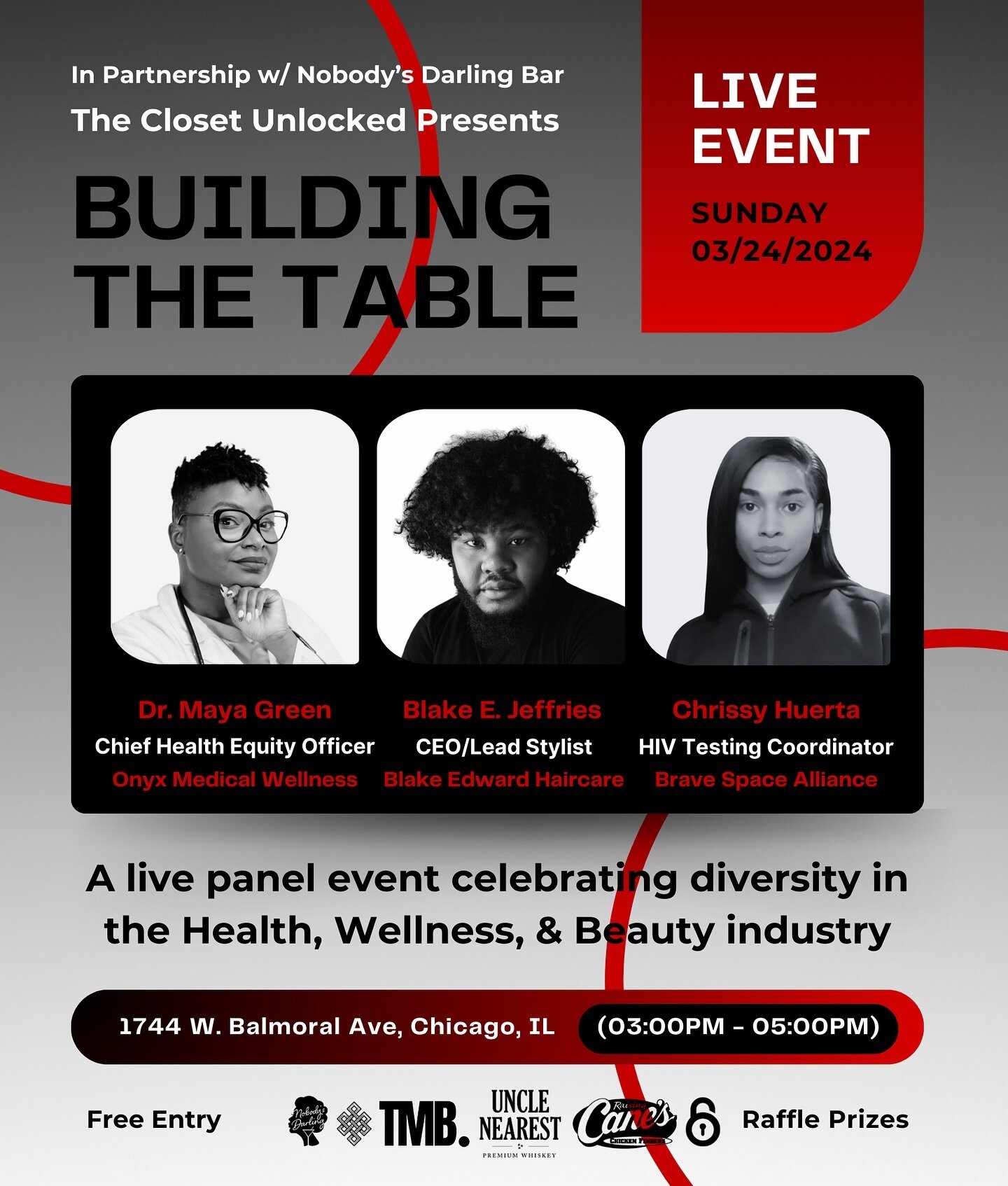 We&rsquo;re excited to kick it with y&rsquo;all later 🥳

We&rsquo;ll be Celebrating Culture and Diversity in Chicago!

Join us today (Sunday, March 24th) at 3pm for the 1st part of our &lsquo;Building the Table&rsquo; live panel series hosted at @no