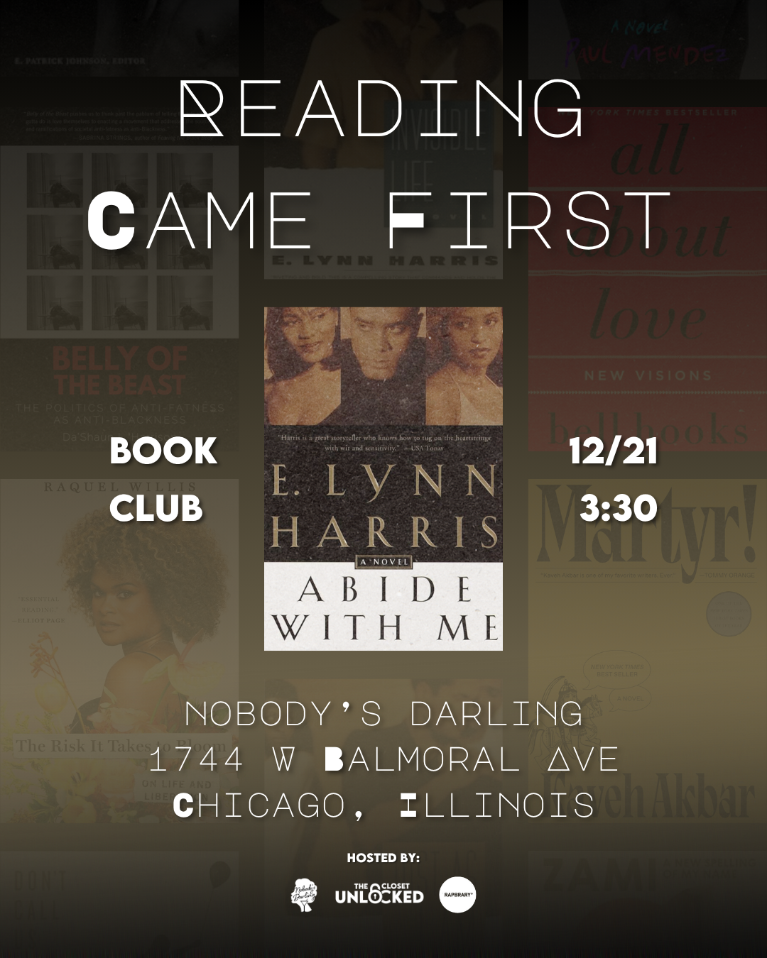 ‘Reading Came First’ Book Club (Mttg. #13): Abide With Me by E. Lynn Harris