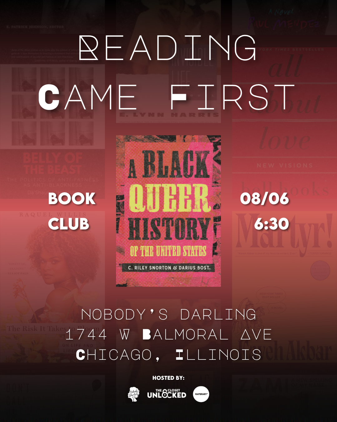 ‘Reading Came First’ Book Club: A Black Queer History of the United States by C. Riley Snorton and Darius Bost
