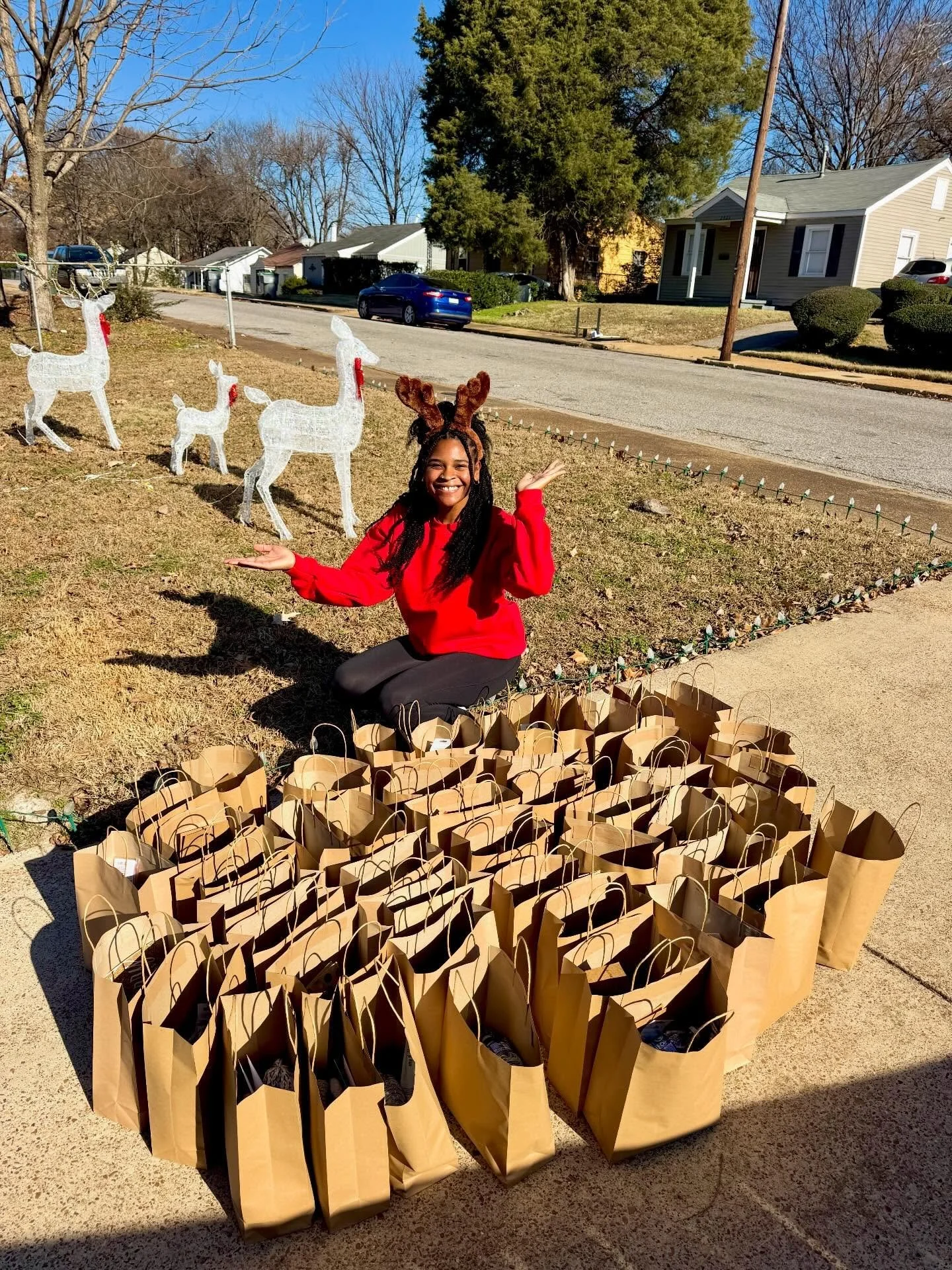 This Christmas, I felt called to slow down and give back in a way that felt human, intentional, and real.

I put together and handed out homeless care bags filled with essentials and care, but more than that, they were small reminders that everyone d
