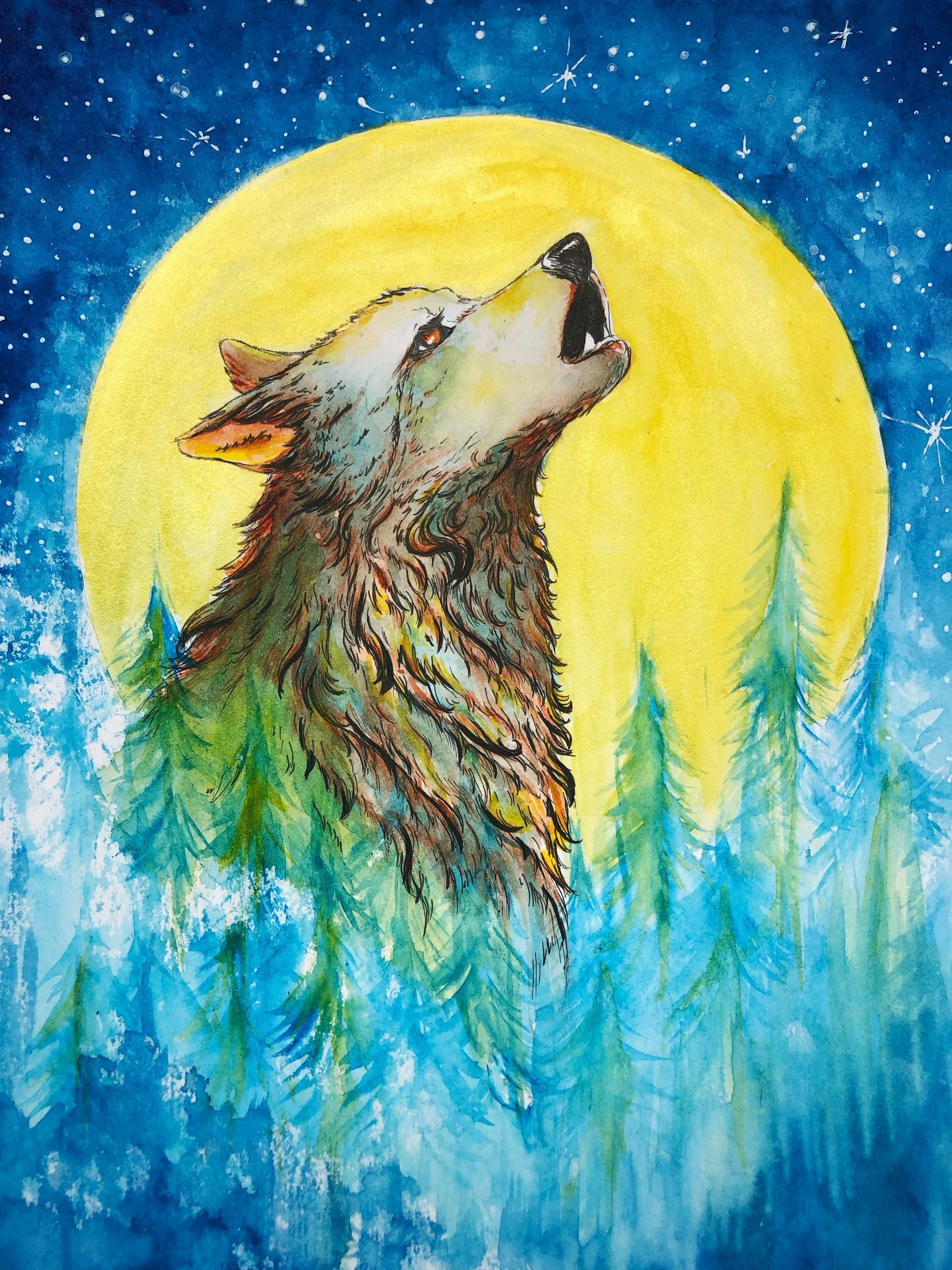 Wolf Supermoon