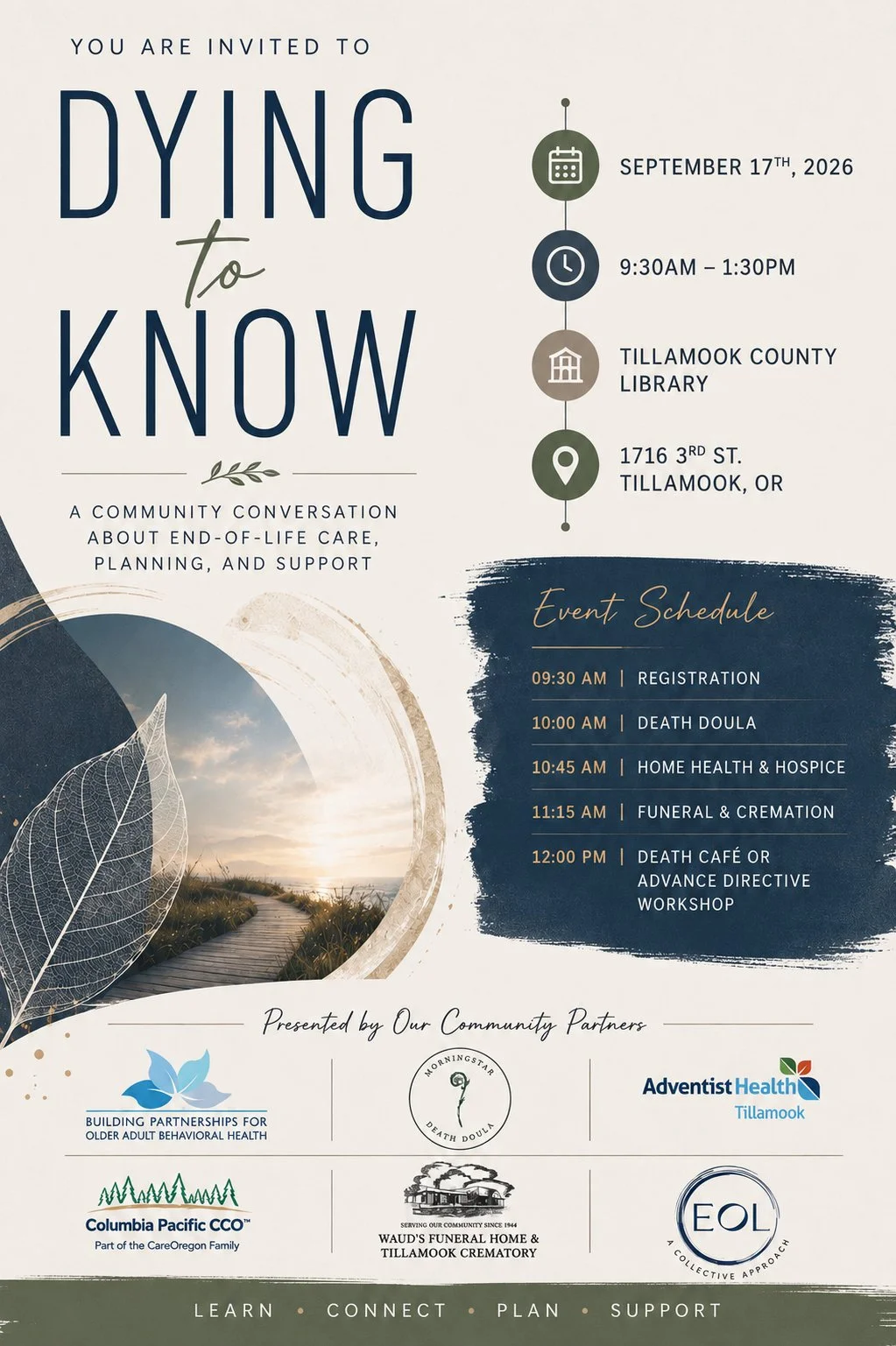 Dying to Know: A Community Conversation About End-of-Life Care, Planning &amp; Support