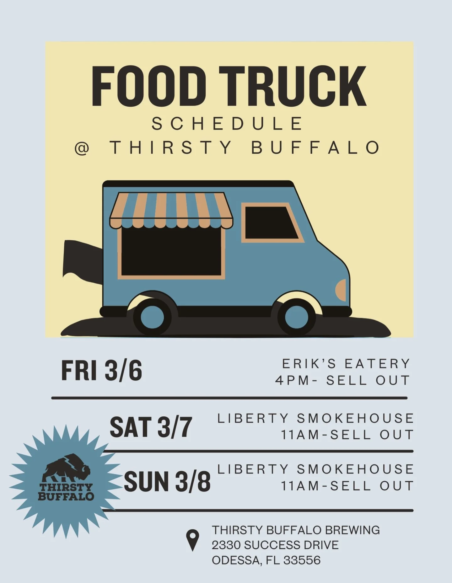 Food trucks are rolling in this weekend! While we get ready to announce our new food partner, we&rsquo;ve got some awesome trucks stopping by to keep you fueled. Check out the lineup and come grab a cold beer with us 🍻🍔