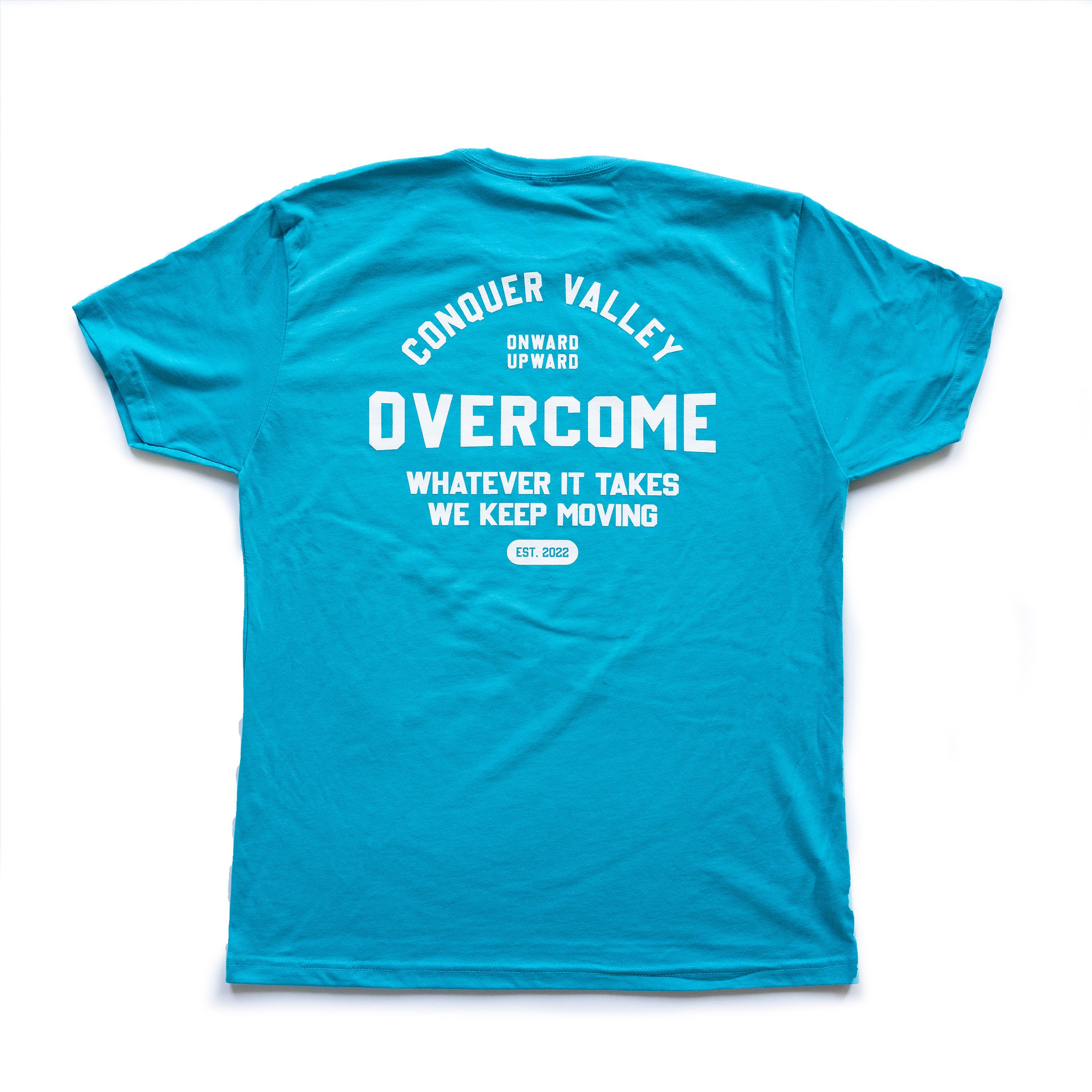 Conquer Valley - Upward Overcome - Turq - Back.jpg