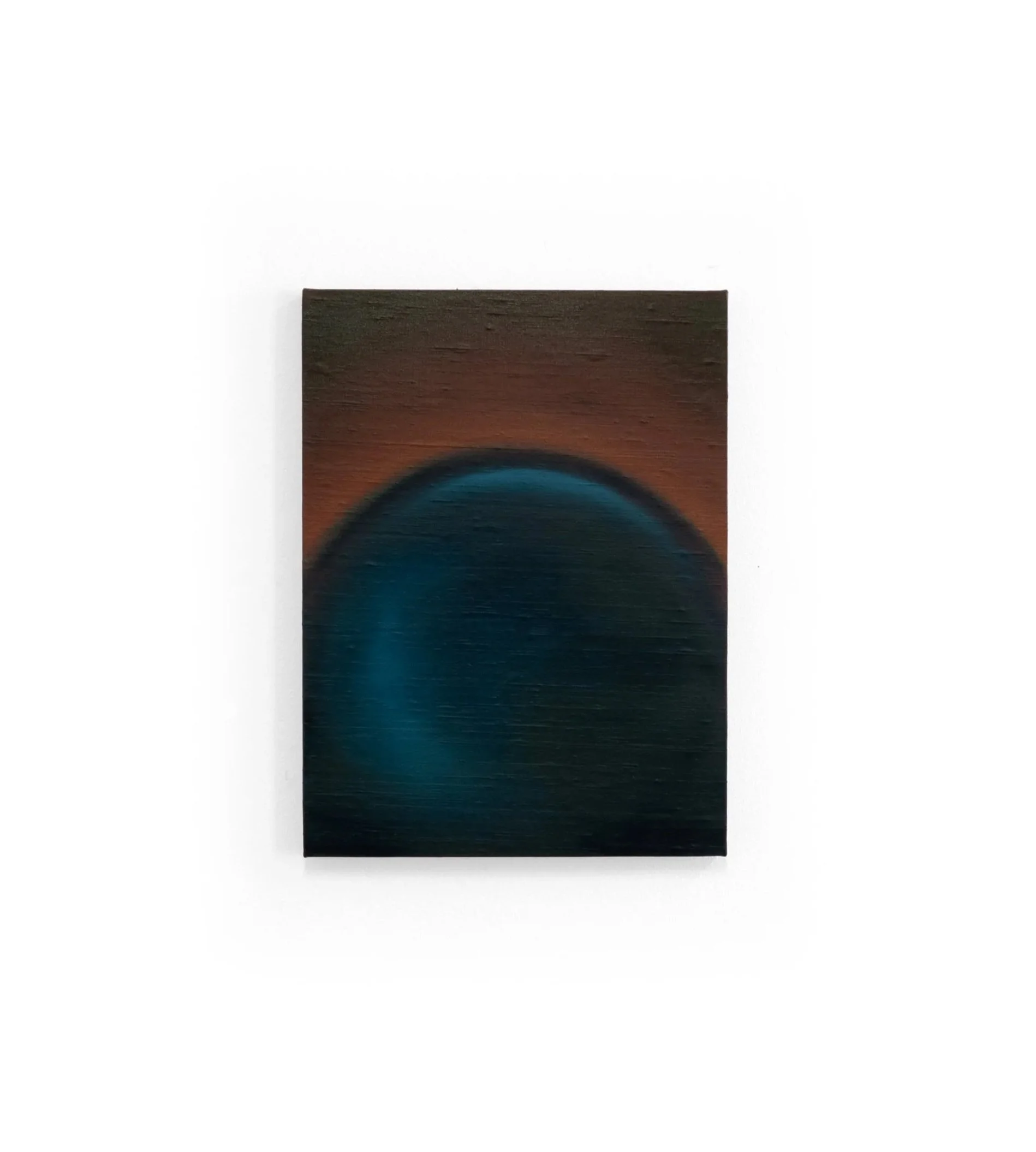 Viewer, 2026, Oil on silk mounted on board, 16 x 12 inches