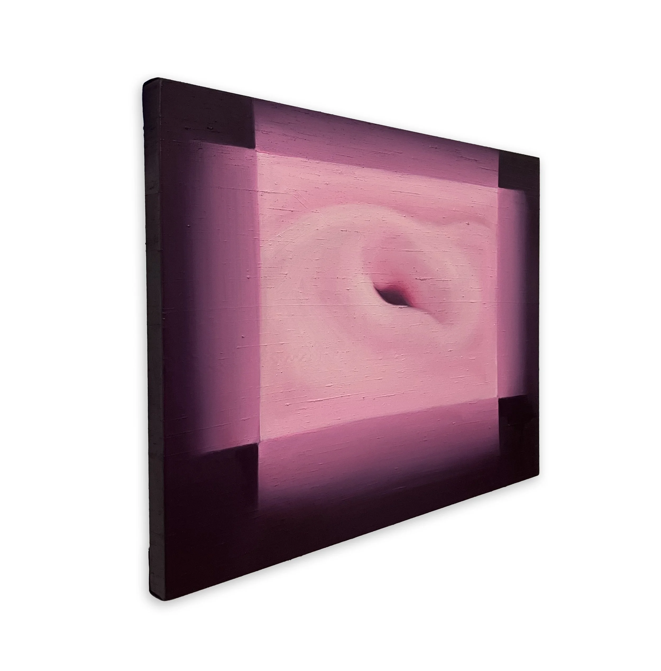 Radiator, 2026, Oil on silk, 24 x 18 inches