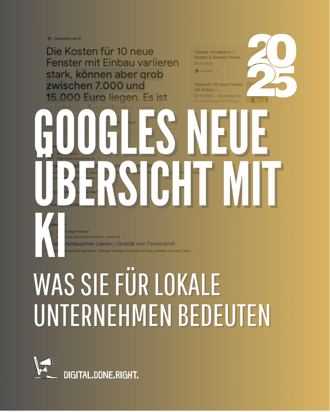 Googles neue Übersicht mit KI: Was sie für lokale Unternehmen bedeuten