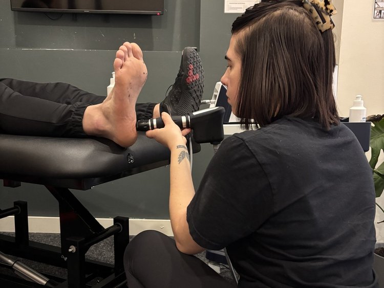 Shockwave therapy treatment at FM Physio Liverpool