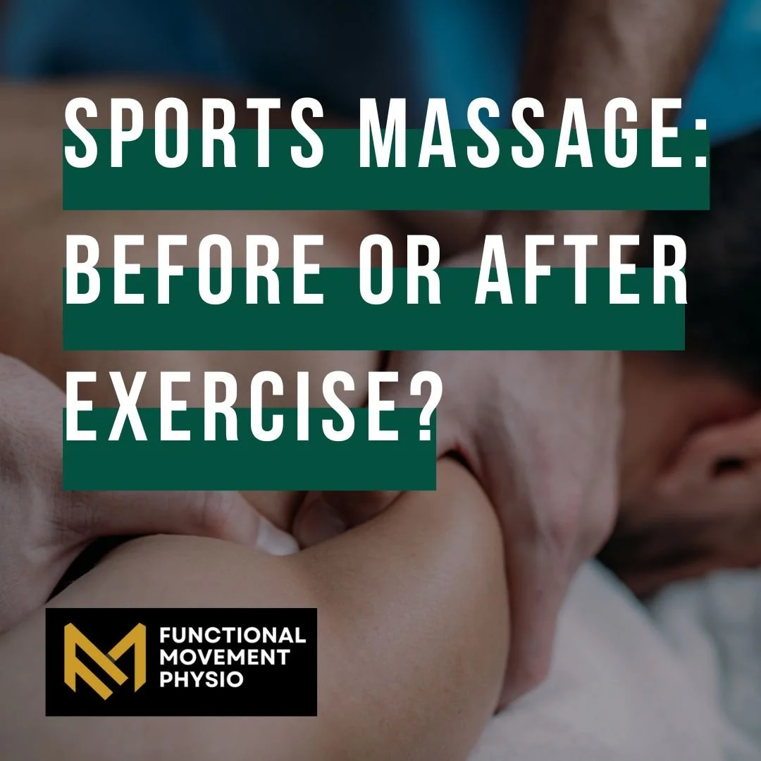 Sports Massage: Before or After Exercise? | Functional Movement Physio ...