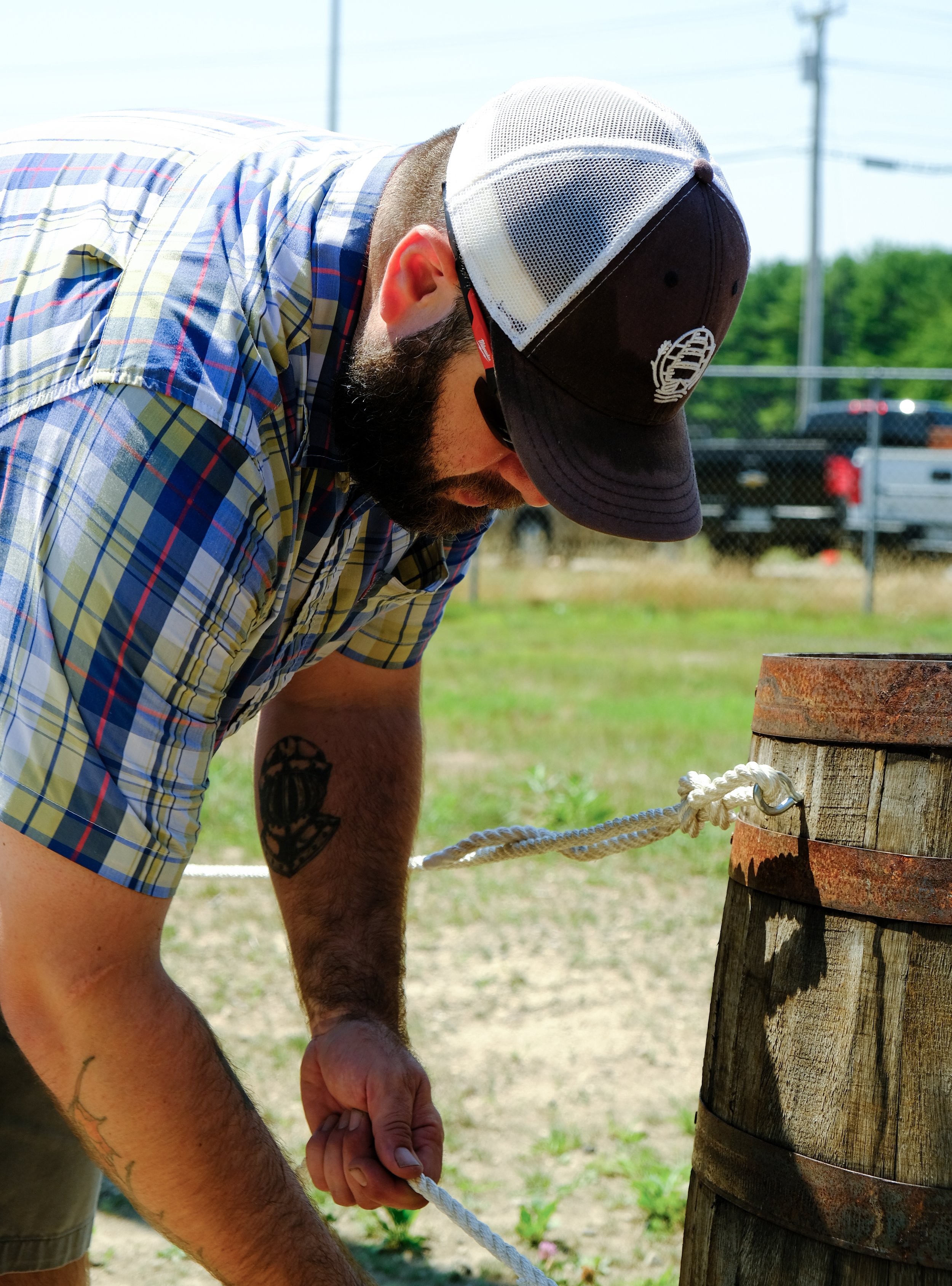  andrew working on the freeport patio 