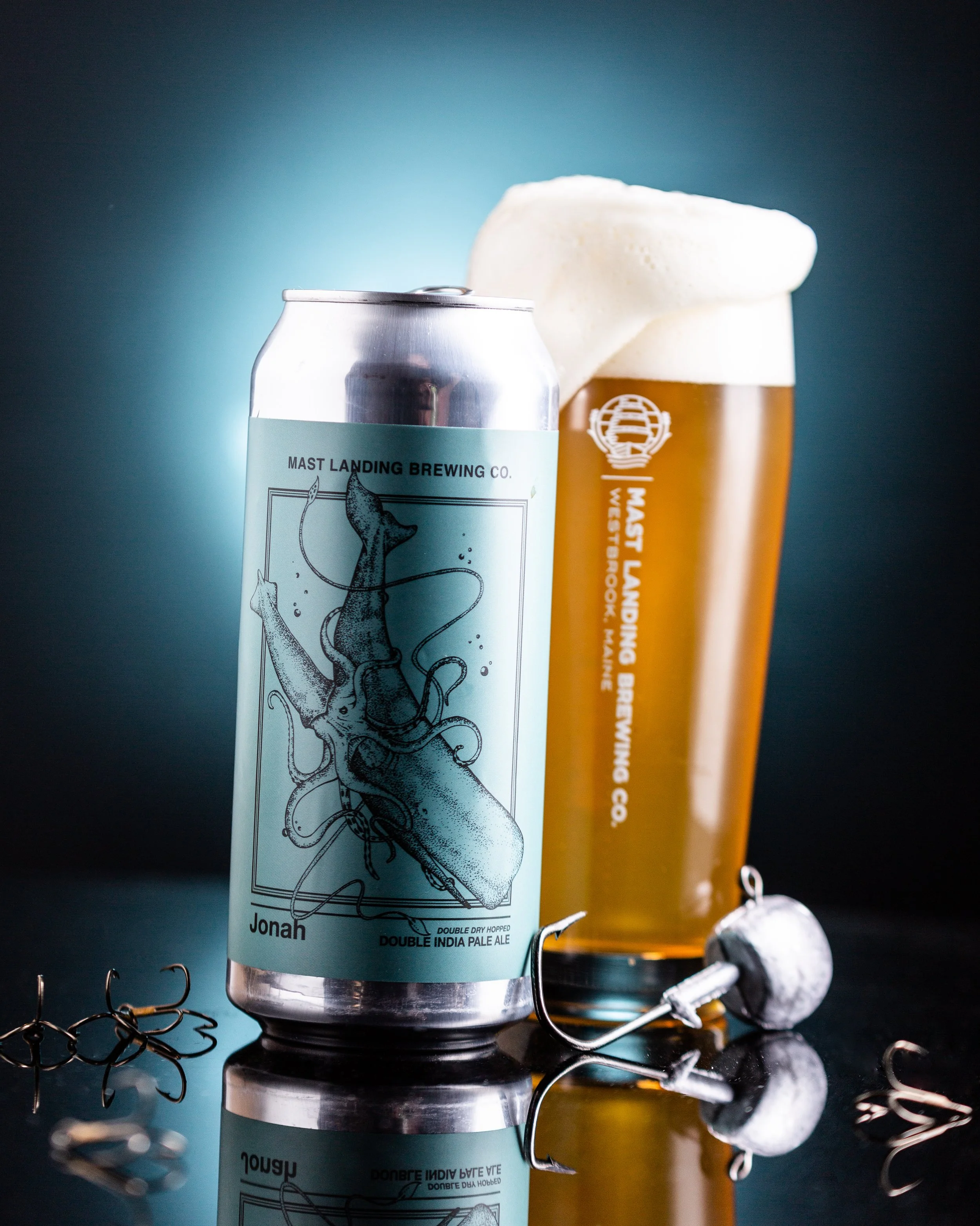can and glass of jonah double ipa