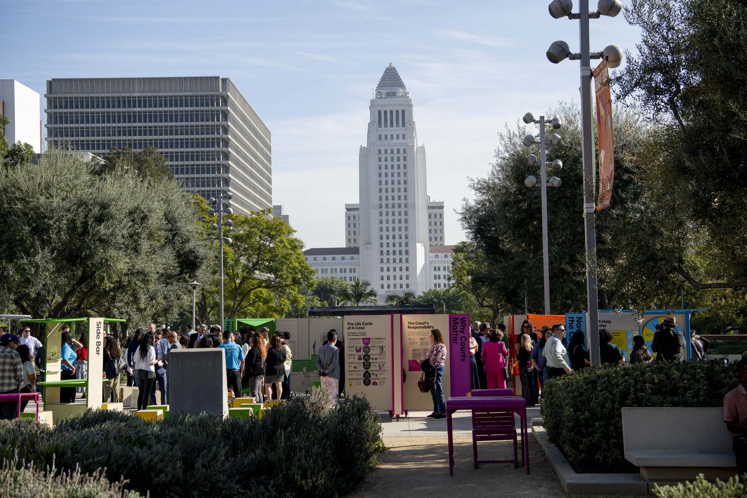 Court Commons activates Grand Park in downtown LA.