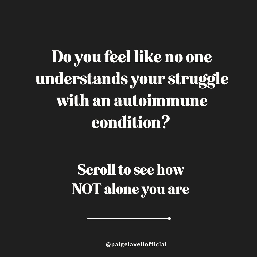 Dropping some knowledge in the hopes you feel seen, heard, and validated. 

Autoimmune disease is an epidemic, and too many people (especially women) feel like no one understands what they are going through when they struggle to manage their disease 