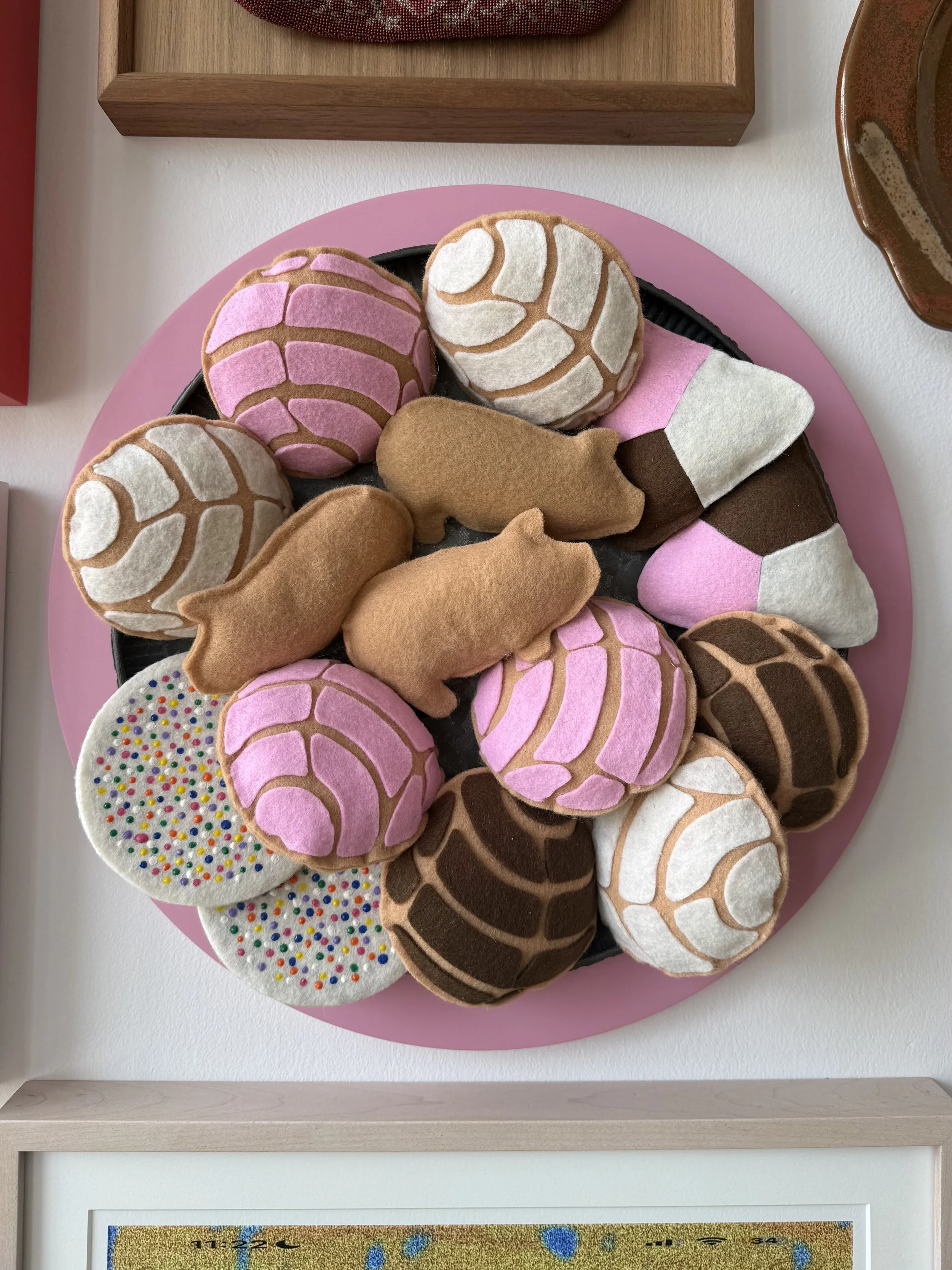 Mari Viramontes
Handmade Pan Dulce Play Set, 2025
Felt and Mixed Materials
Metal Tray
*NFS