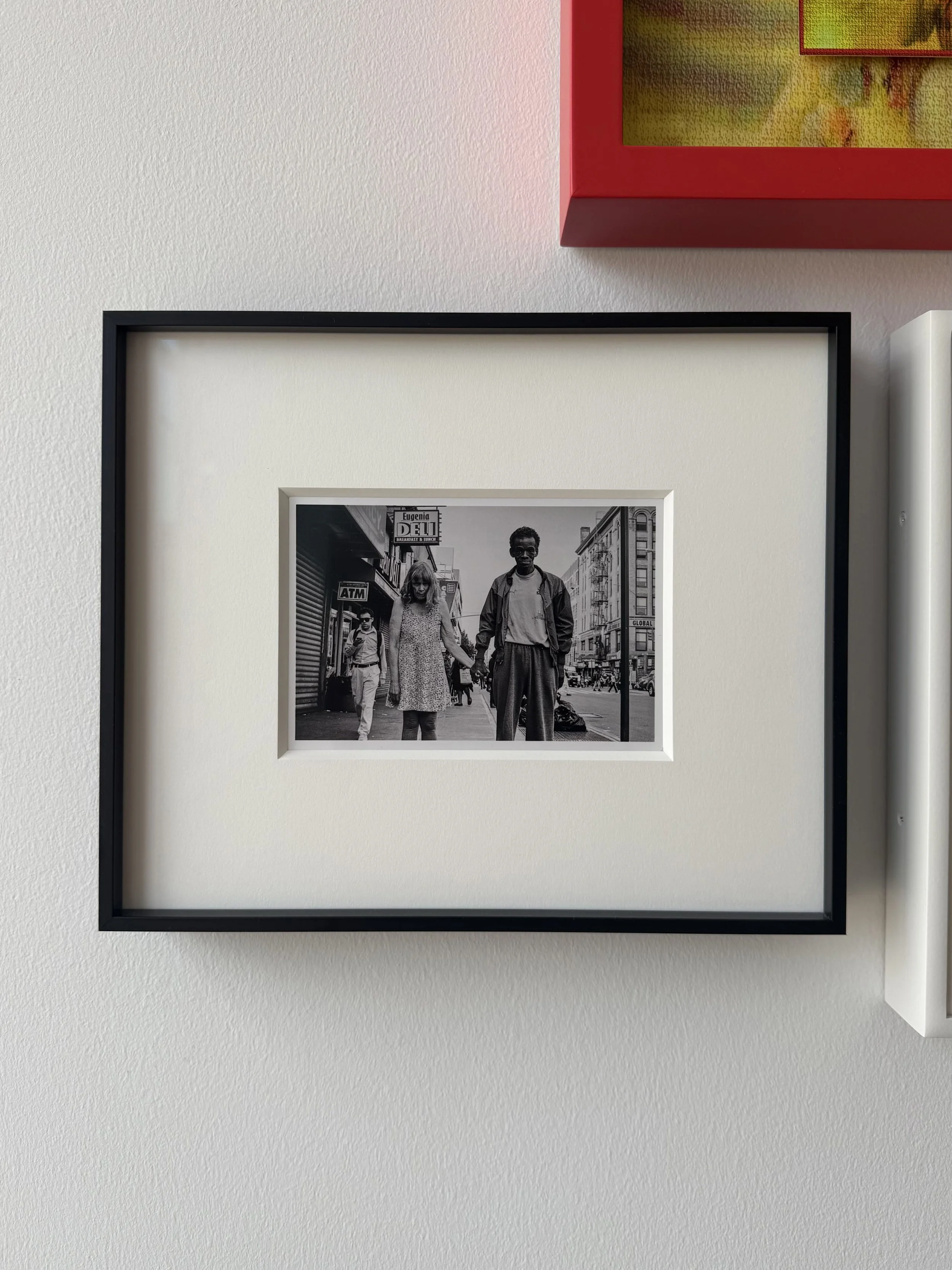 Khaid Allah
Black and White Photo of Couple
Inkjet Photo
Black Metal Sectional, 8Ply Mat, Art Glass 
*NFS