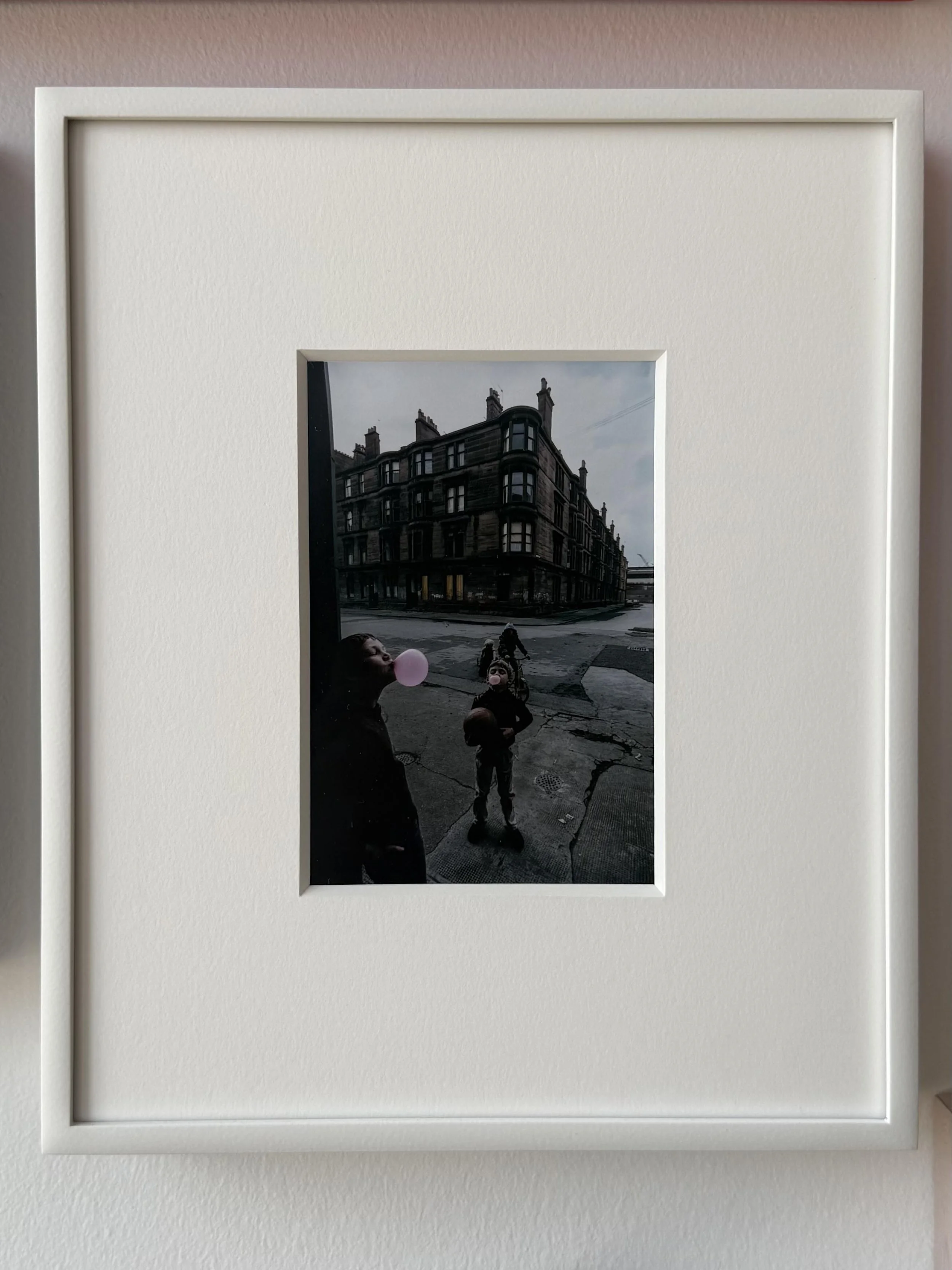 Raymond Depardon
Glasgow, Scotland, 1980
White Welded Frame, Art Glass 
*NFS