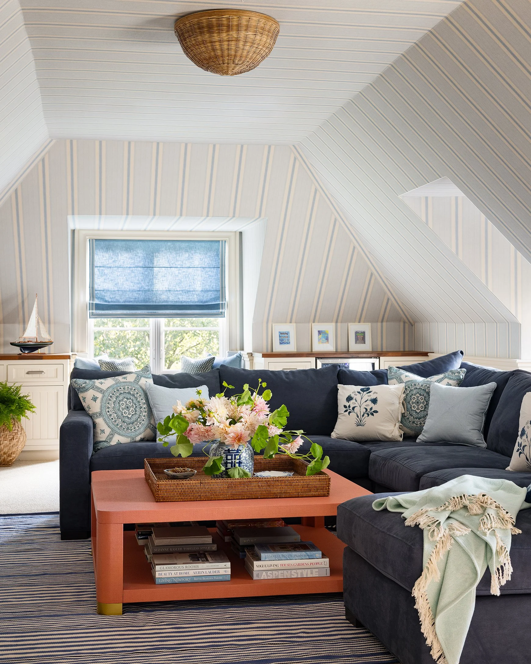 Baxter Design NY | Kate Chapman | Fox Meadow North | Portfolio | Family Room