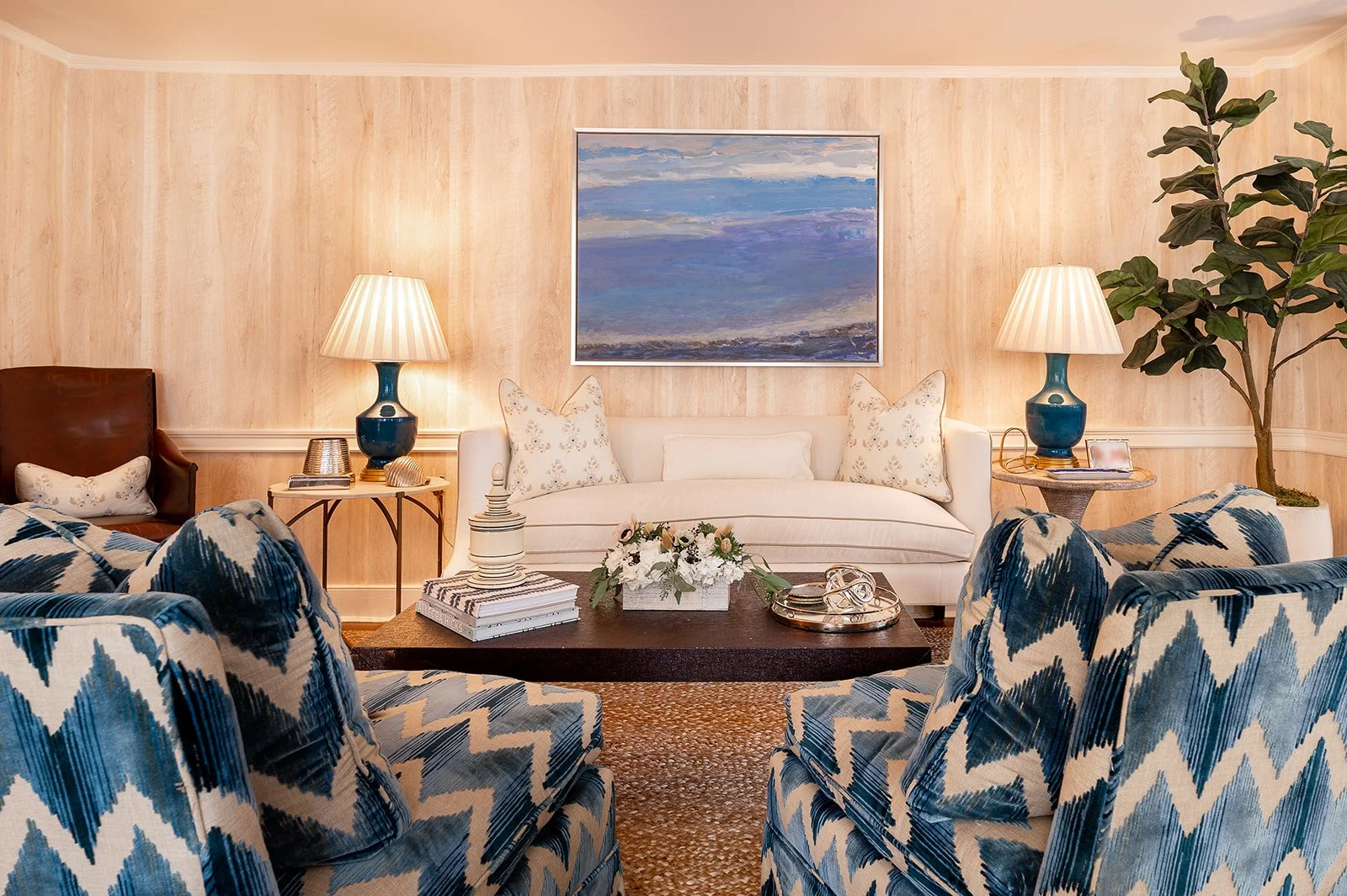 Baxter Design NY | Kate Chapman | Interiors | Lloyd Harbor Historic Home | Living Room