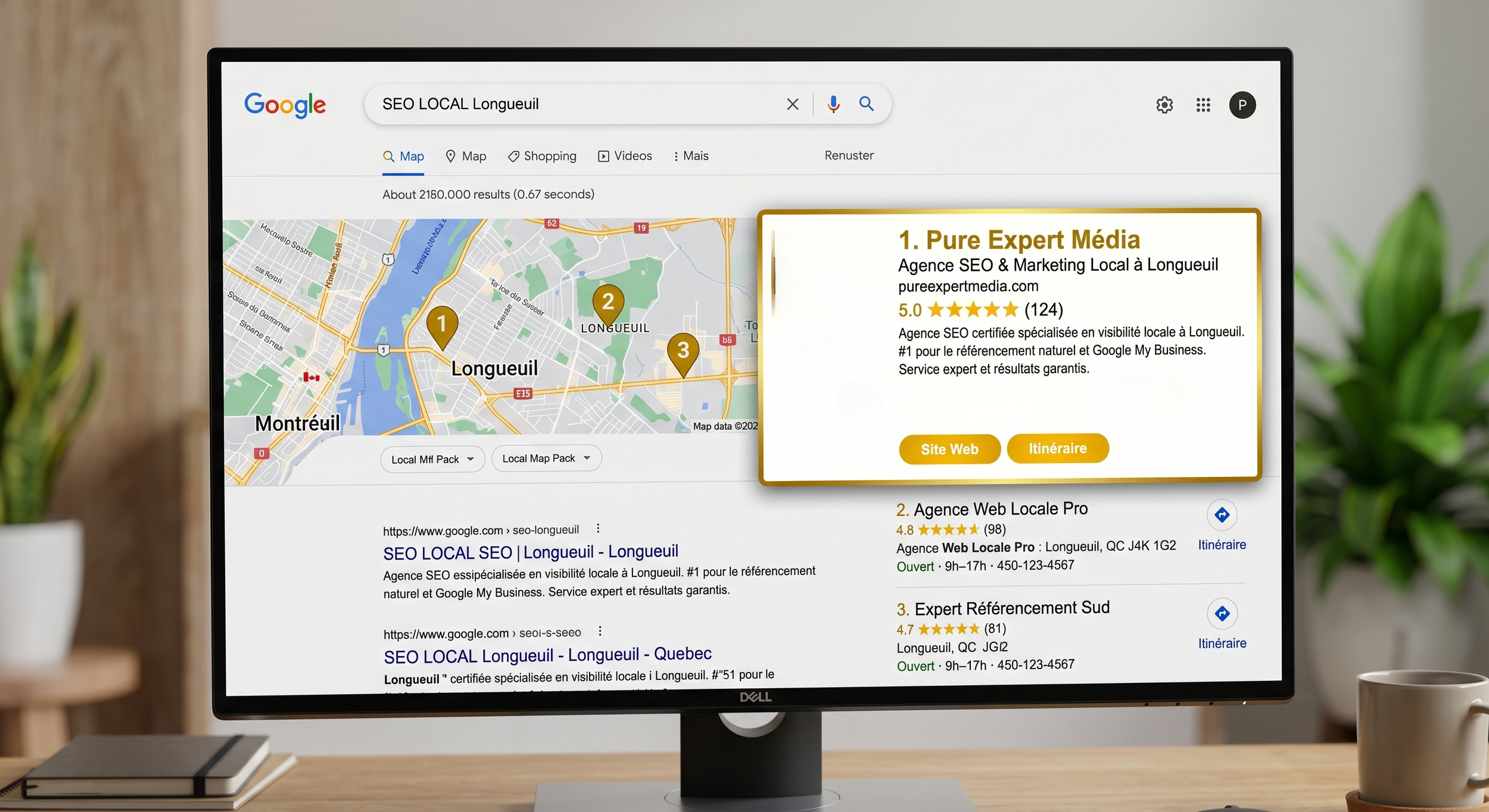 SEO local au Québec : le Pack 3 Google Maps, votre meilleure publicité.