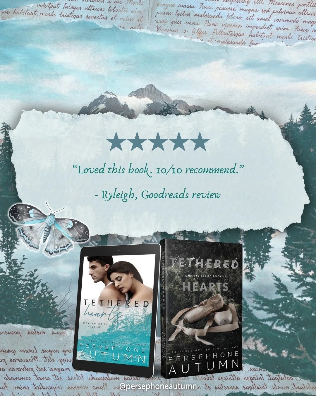 Up. In. My. Feels!

🩰 Tethered Hearts: https://books2read.com/TetheredHearts
⛰️ Stone Bay series: https://mybook.to/StoneBay

🩰 a burn so slow, you&rsquo;ll throw the book
🪶 right person, wrong time
🩰 golden retriever mmc
🪶 black cat fmc
🩰 he f