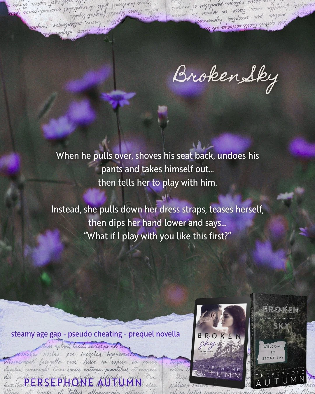 Have you ever had spicy times in a car?

I have, and there is never enough space 👀 but the best part of writing those scenes is how spacious fictional cars are 😂

Read Broken Sky in ebook, print &amp; KU!
💜 https://books2read.com/Broken-Sky