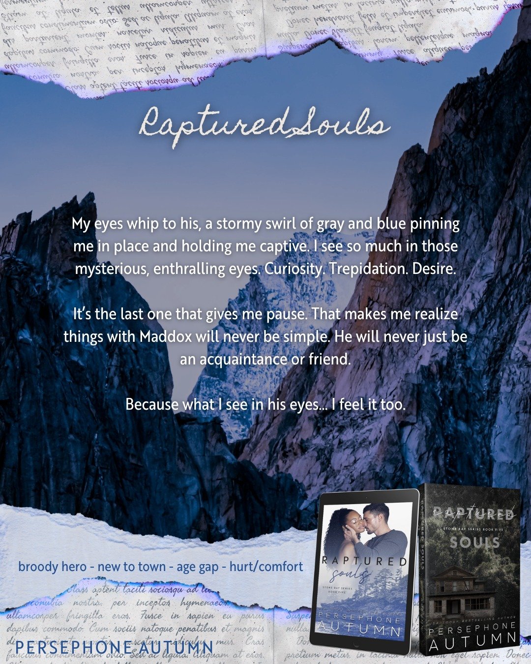 When she finally accepts her feelings for him 🥹

My eyes whip to his, a stormy swirl of gray and blue pinning me in place and holding me captive. I see so much in those mysterious, enthralling eyes. Curiosity. Trepidation. Desire.

It's the last one