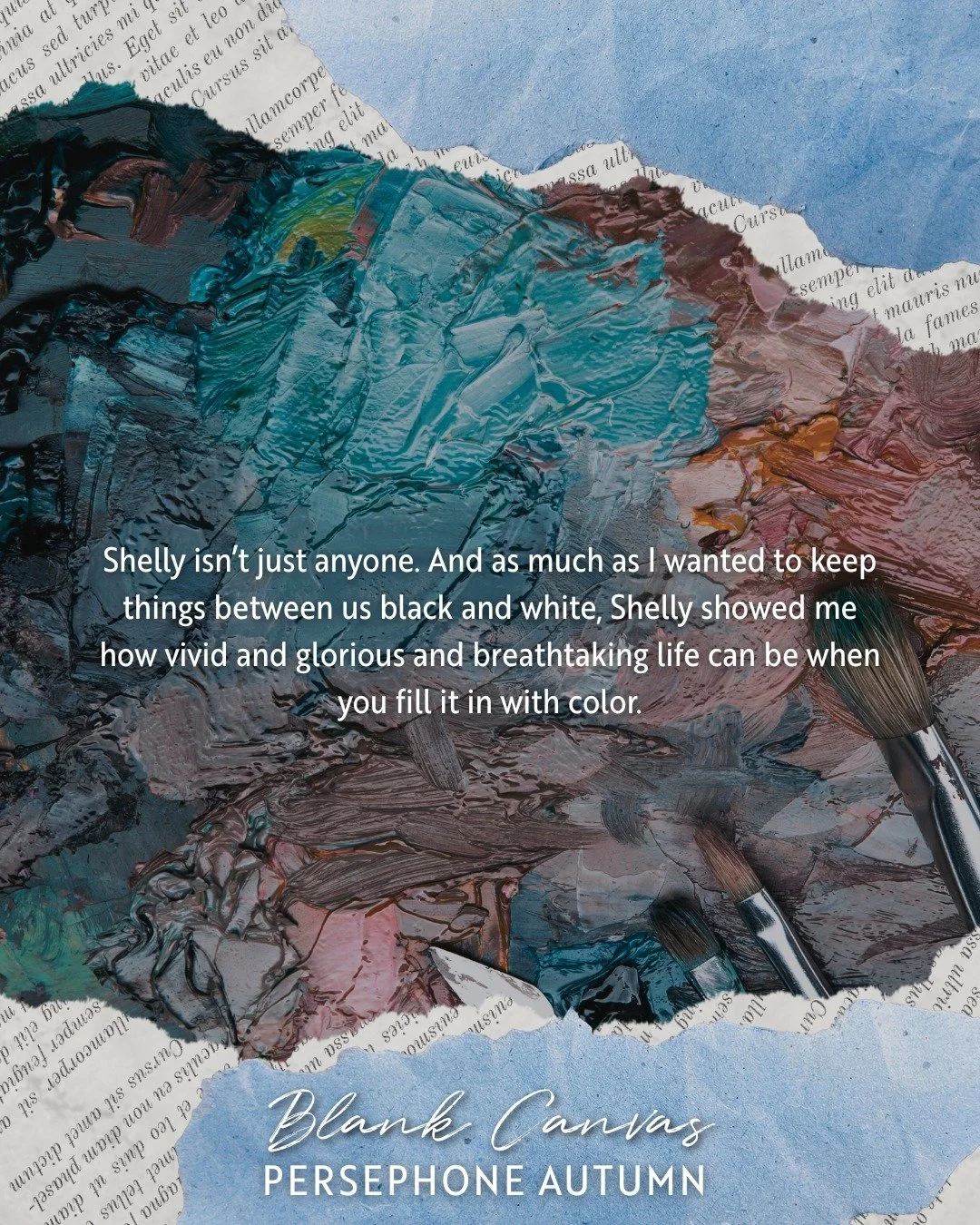 My beautifully tormented Devlyn 🥲

Shelly isn't just anyone. And as much as I wanted to keep things between us black and white, Shelly showed me how vivid and glorious and breathtaking life can be when you fill it with color.

🧑🏻&zwj;🎨 The Artist