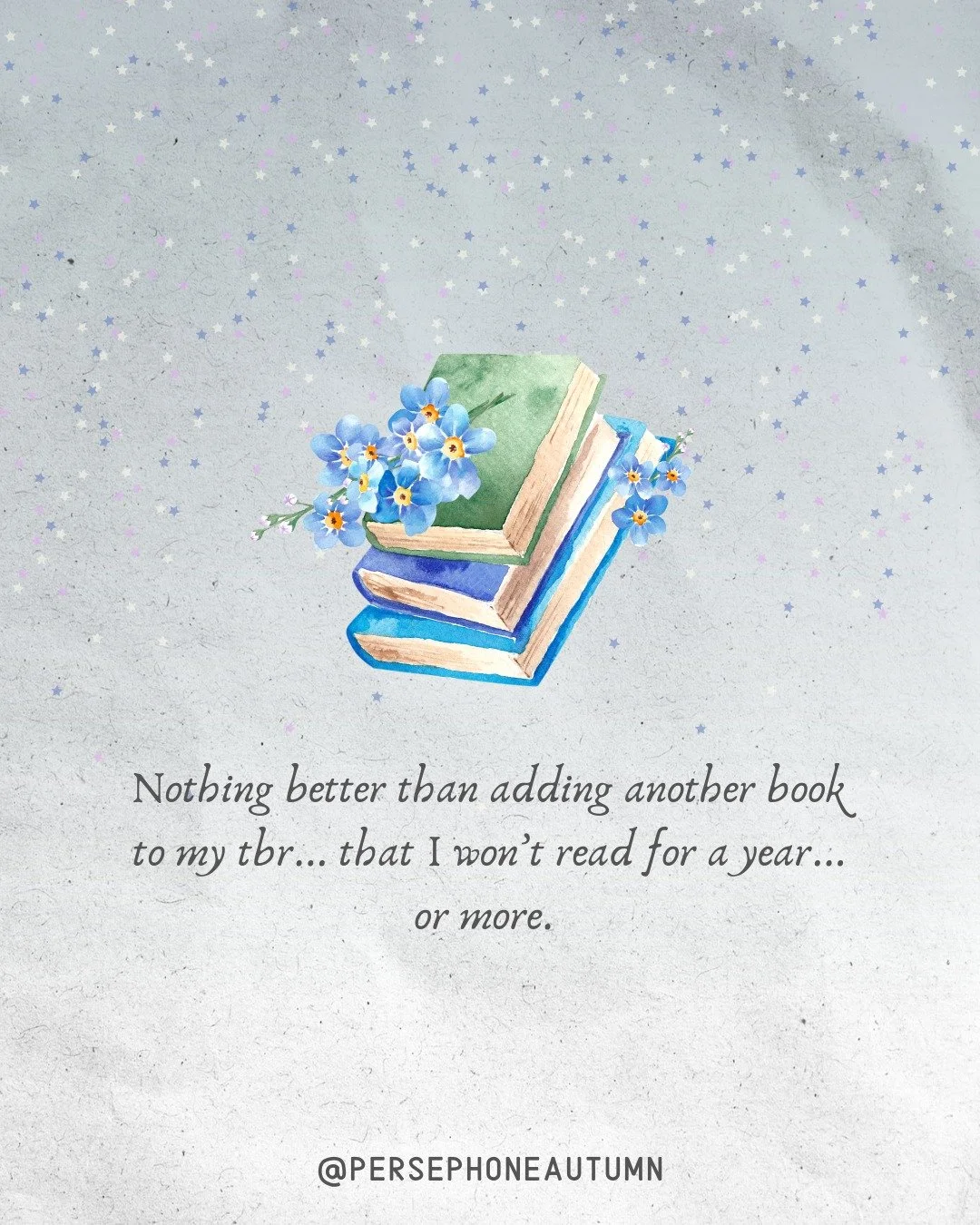 What are you reading today?

Slide 1: Nothing better than adding another book to my tbr... that I won't read for a year... or more.
Slide 2: Nothing better than coming up with a new book idea... that I can't write for a year... or more.