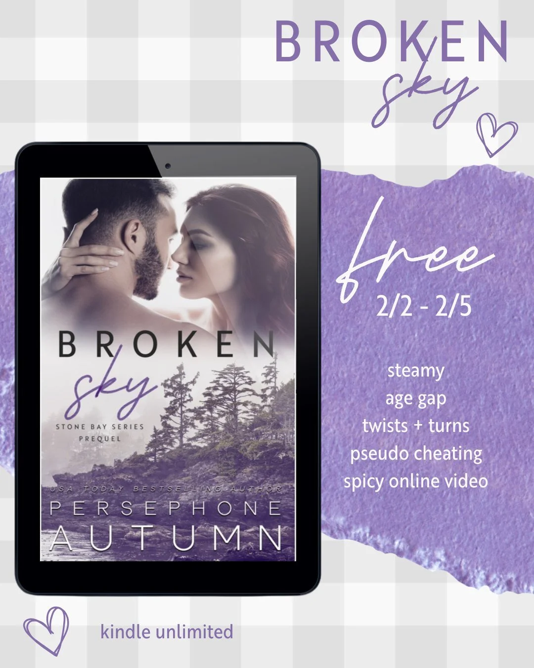 💜 BROKEN SKY IS F R E E 💜

No better way to start your trip to Stone Bay than for zero pennies!!
But hurry! It's only through February 5th!

💜 Broken Sky: https://mybook.to/BrokenSky