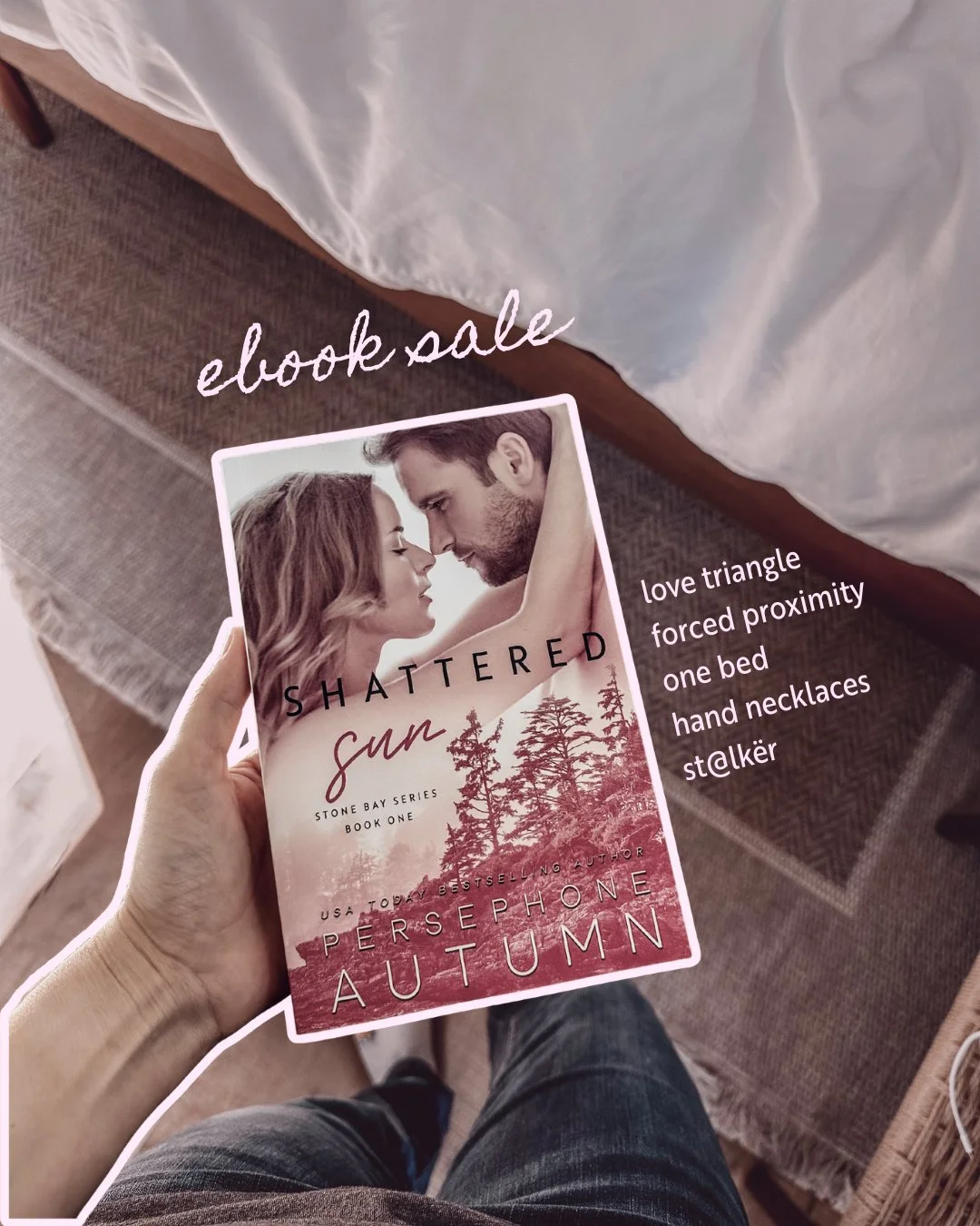 "Wherever she goes, I go."
"Then pack your bags."

For a limited time, Shattered Sun is 99c/p in the US &amp; UK 🙌🏻 Meet Kirsten, Travis &amp; Ben (and many of the other characters) and get wrapped up in their love triangle.

💗