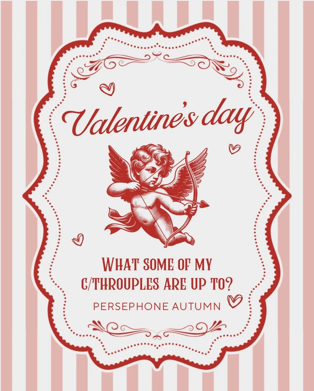 ❣️ Happy Hearts + Flowers Day ❣️

I thought it&rsquo;d be fun to share what some of my characters are up to. Make sure you swipe alllll the way through 🤭

#bookstagram #valentinesday2026 #romancebookstagram #romancebooks #romancereads