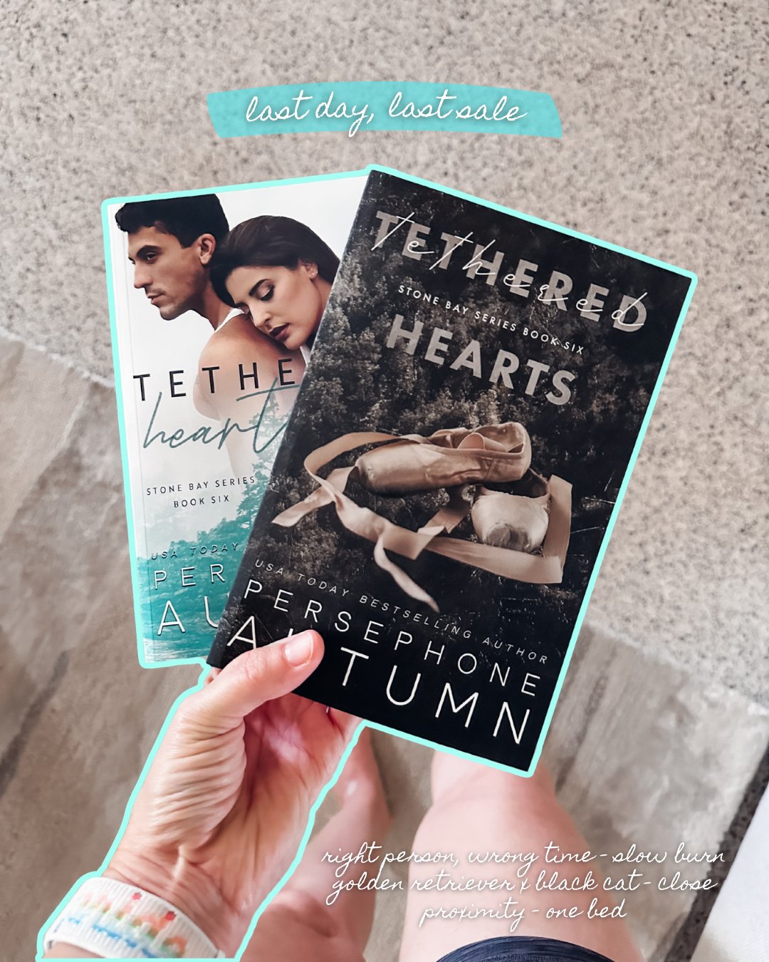 🔊 LAST DAY, LAST SALE 🔊

Today's your last chance to grab Tethered Hearts on sale! Run, don't walk 👟

Read in ebook, print, KU, Libby &amp; Hoopla!
🩵 Tethered Hearts: https://books2read.com/TetheredHearts

🩰 a burn so slow, you&rsquo;ll throw th