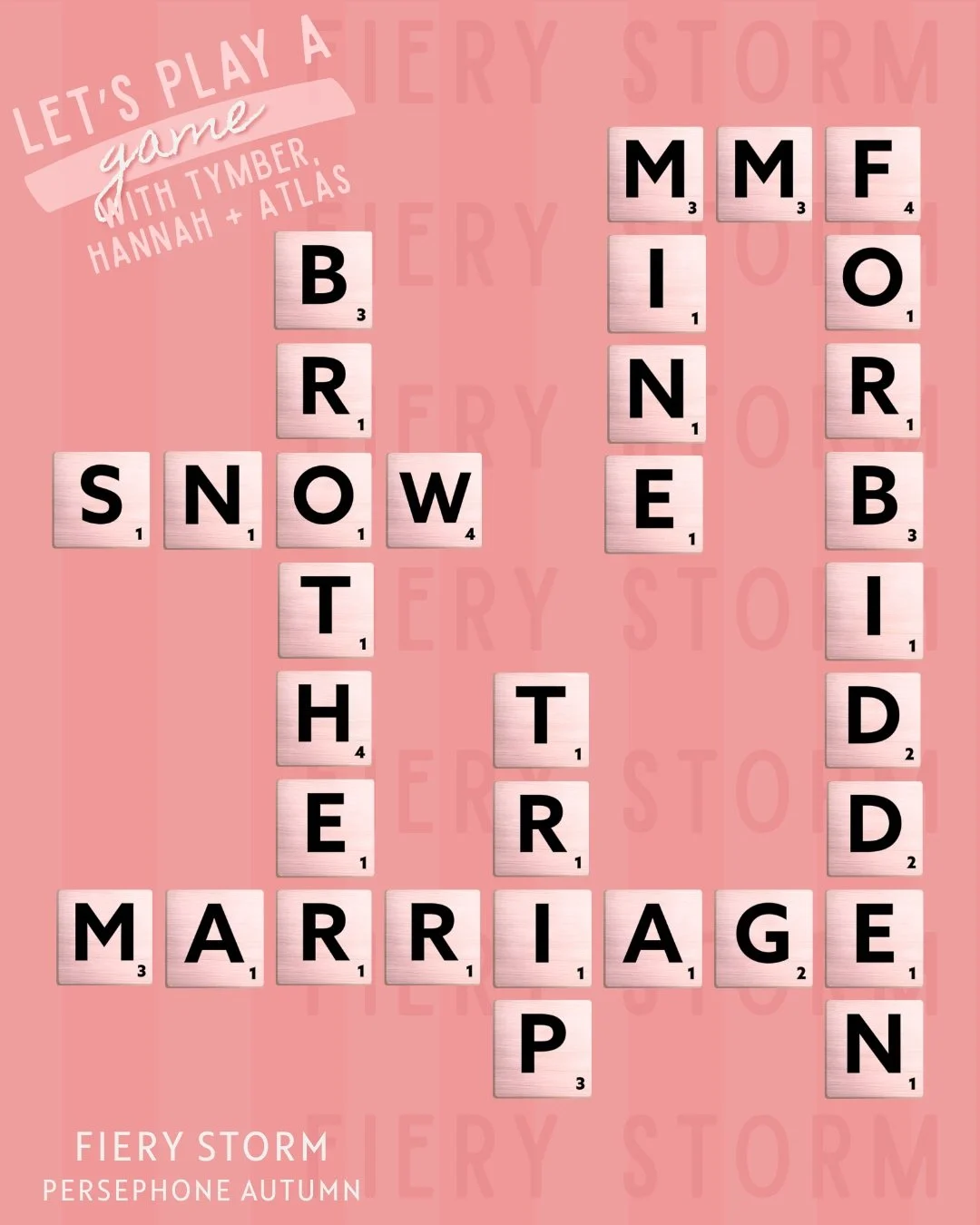 I got a triple-letter score on forbidden 👀

Although there are games played in Fiery Storm, Scrabble isn't one of them 🤭

❤️&zwj;🔥 Preorder + save: https://mybook.to/FieryStorm
❤️&zwj;🔥 ARC form: https://bit.ly/fierystormsignup

❤️&zwj;🔥 MMF
❤️&