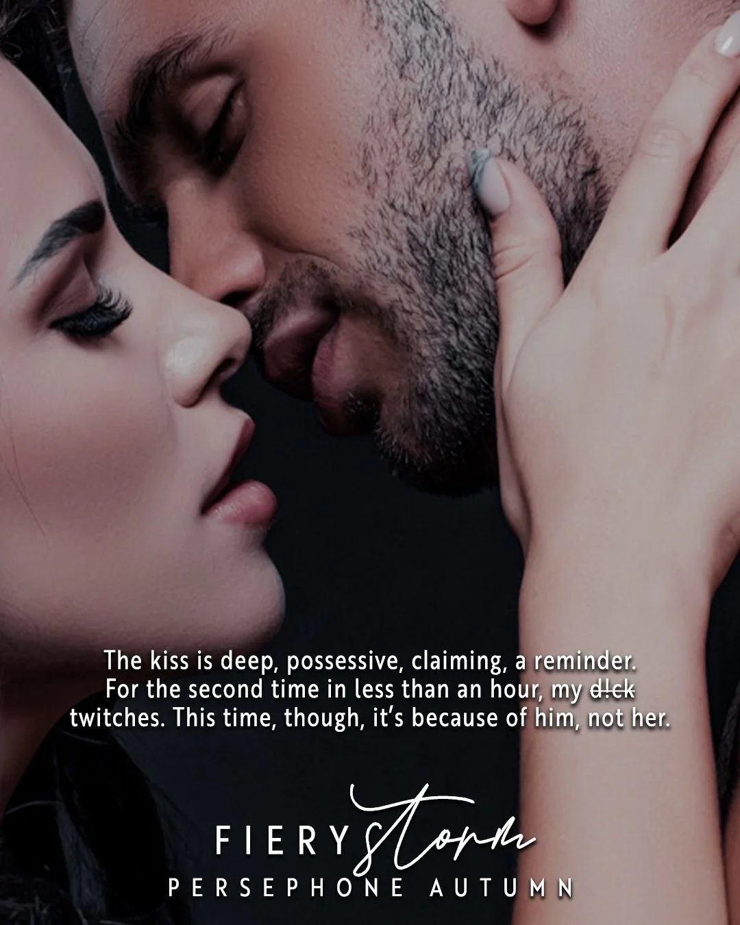 When he watches him kiss her... 👀

The kiss is deep, possessive, claiming, a reminder. For the second time in less than an hour, my d!&cent;k twitches. This time, though, it's because of him, not her.

Cover reveal on Wednesday!!!!

❤️&zwj;🔥 Fiery 