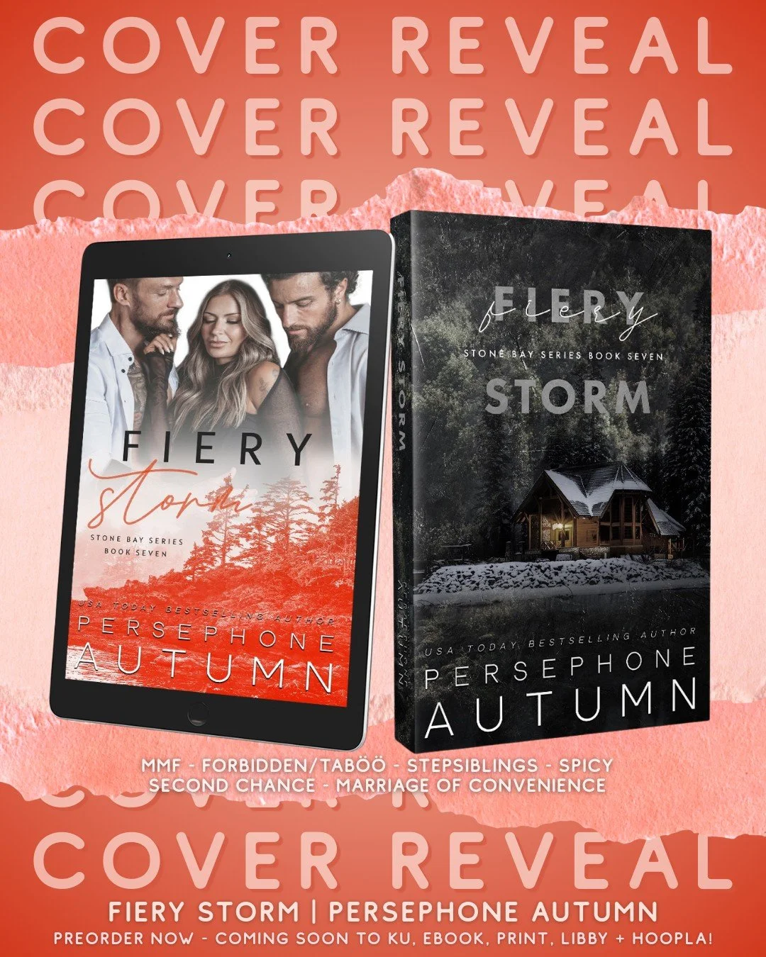 ❤️&zwj;🔥 The Fiery Storm covers are here &amp; they are fire!!!! ❤️&zwj;🔥

I'm so freaking excited to finally share the covers for Fiery Storm 🥹 I love them so much 😭

Choose your own fiery adventure!
🔥 Throuple cover in ebook &amp; paperback
❄️