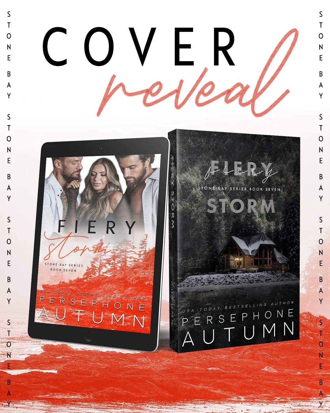 ICYMI earlier...

The covers for Fiery Storm are here 🥹😮&zwj;💨

Look for the throuple cover in ebook &amp; paperback and the cottage cover in paperback &amp; hardcover!

Photographer 👉🏻 @jashleyconversephotography
Models 👉🏻 @murphdoe @crysviol
