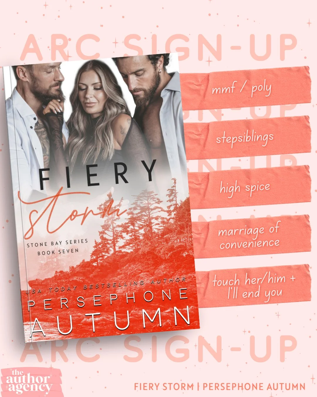 Have you signed up for an ARC yet?

Don't miss the chance to get an advanced reader copy of Fiery Storm from @theauthor.agency ❤️&zwj;🔥
👉🏻 https://bit.ly/fierystormsignup

Rather preorder? I got you 😉
👉🏻 https://books2read.com/FieryStorm

❤️&zw