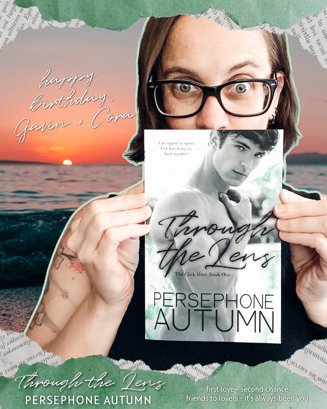 Happy 5th book birthday to Through the Lens 💚

Of my MMCs, Gavin was my first book boyfriend. The first MMC I felt connected to on a visceral level.
And Cora? She is my girl. If she were to come off the pages, I have zero doubts we'd be besties.

It