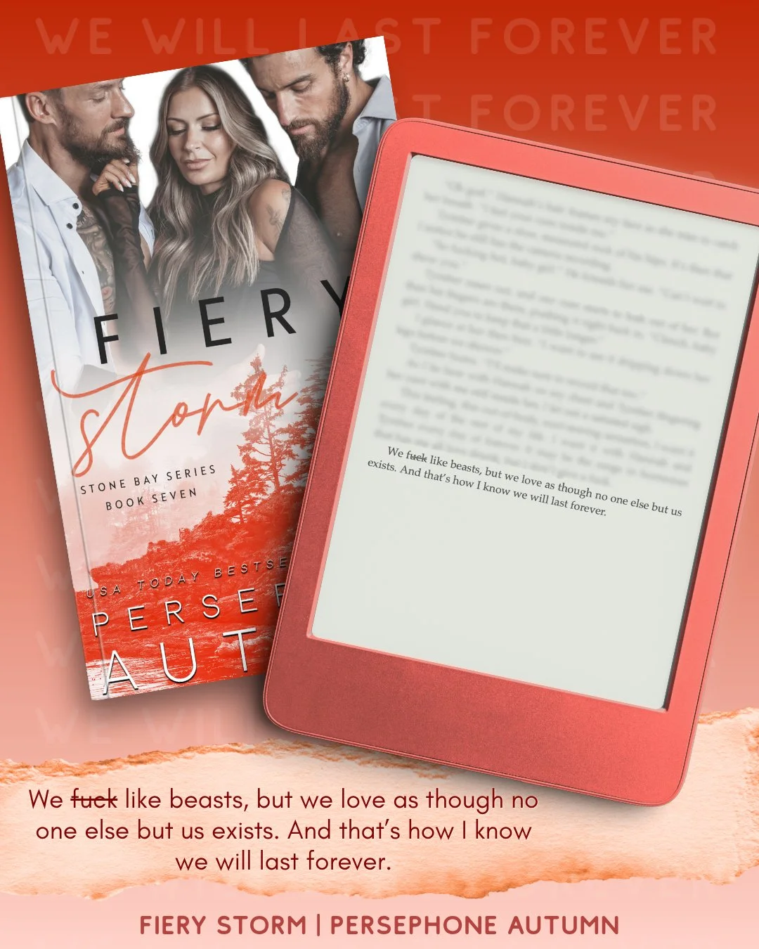 It's release week!!!

We f*ck like beasts, but we love as though no one else but us exists. And that's how I know we will last forever.
🥹❤️&zwj;🔥

Fiery Storm: https://books2read.com/FieryStorm

❤️&zwj;🔥 MMF
❤️&zwj;🔥 Forbidden / Ta boo
❤️&zwj;🔥 