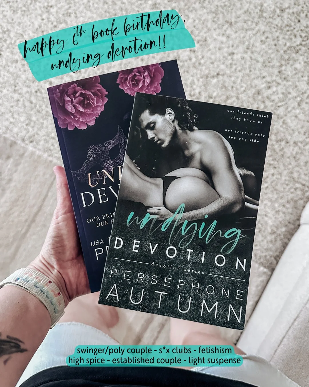 🌺 Happy 6th book birthday, Undying Devotion 🌺

Until Fiery Storm, Undying Devotion was my only high-spice romance. Like so much spice, there's rarely time to cool down 😂

I can't believe Rick &amp; Christy (and Thomas &amp; Ella) have been out in 