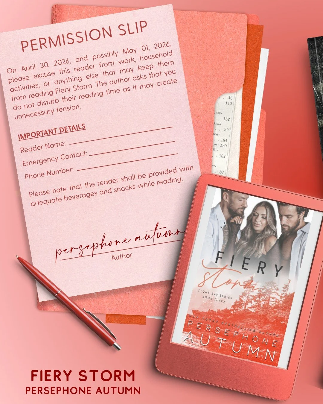 Here it is, my friends. Your DND-while-reading permission slip 🥰

Have you preordered Fiery Storm for the discounted price? It'll only be that price a little while longer, so don't miss out!

❤️&zwj;🔥 Fiery Storm: https://books2read.com/FieryStorm
